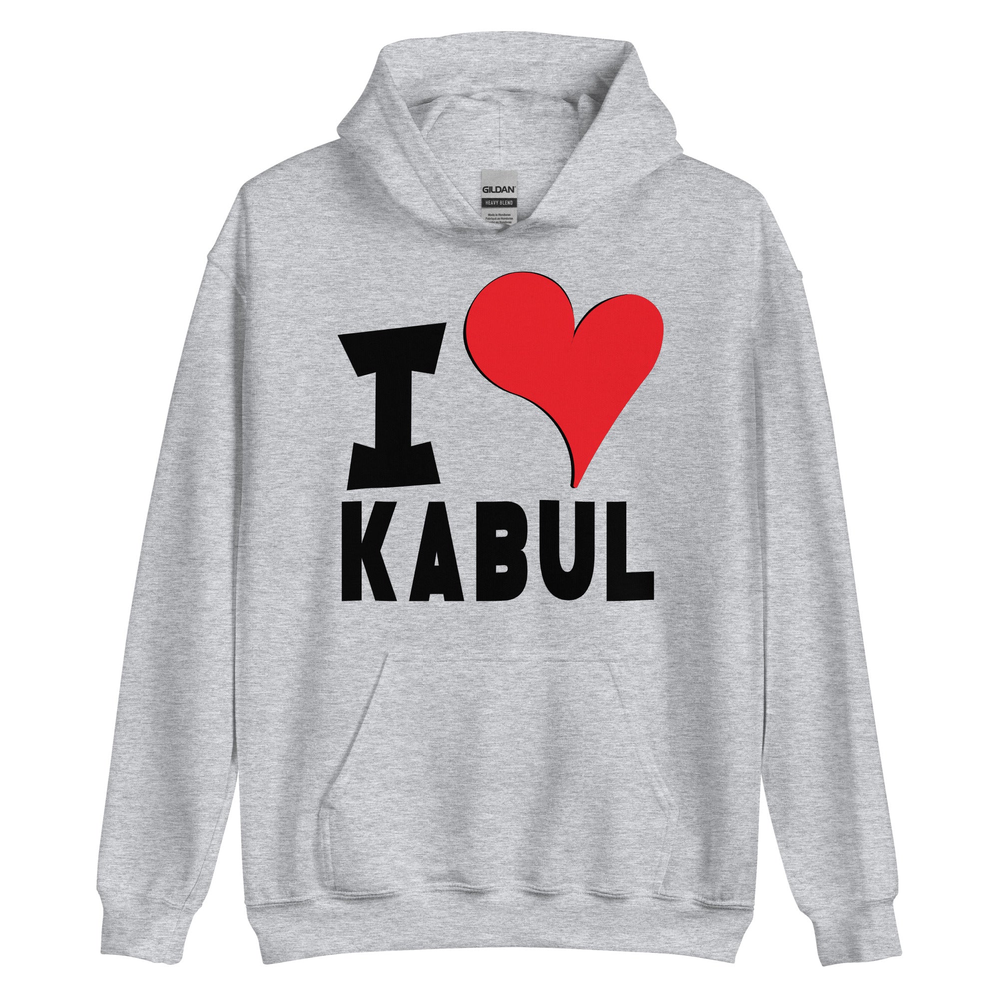 Unisex Hoodie - I Love Kabul Red