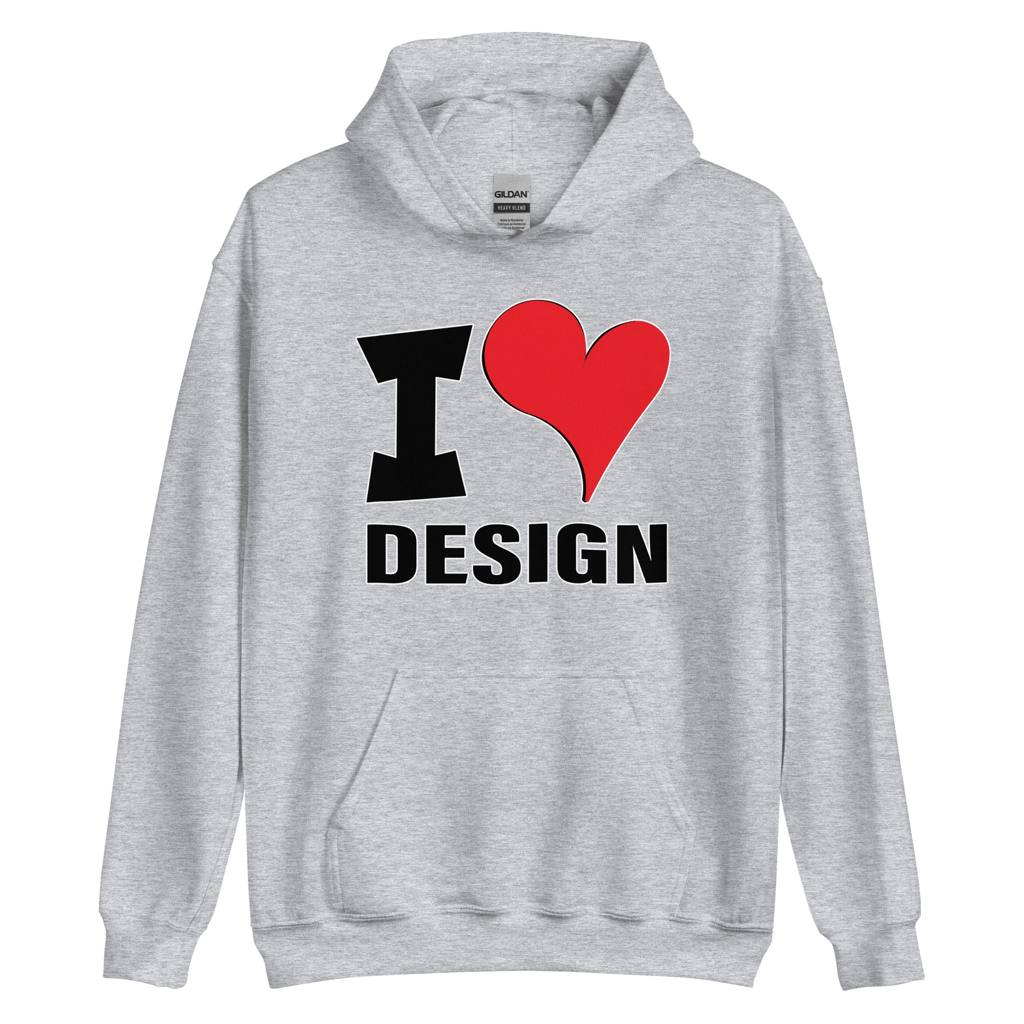 Unisex Hoodie - I Love Design﻿