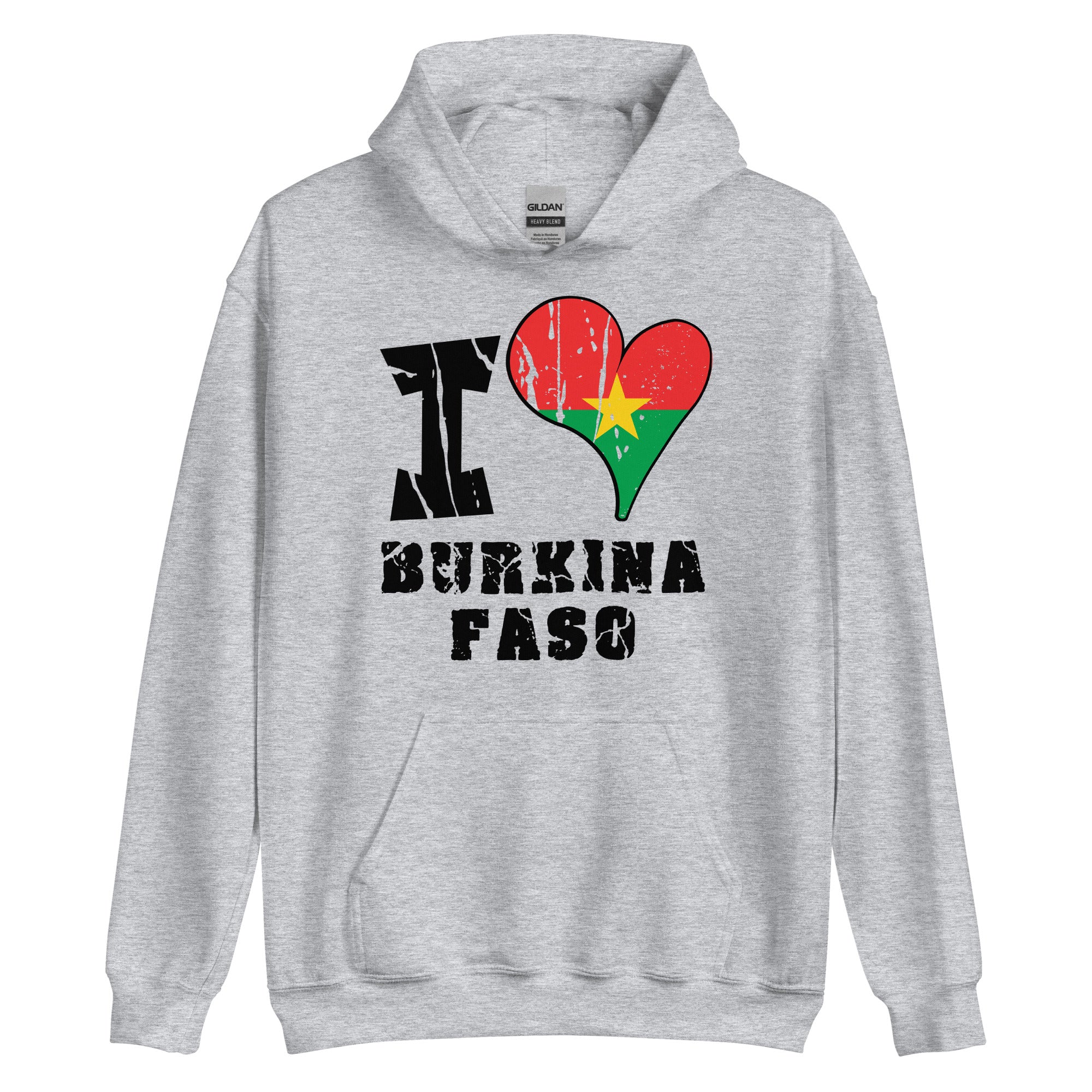 Unisex Hoodie - I Love Burkina Faso