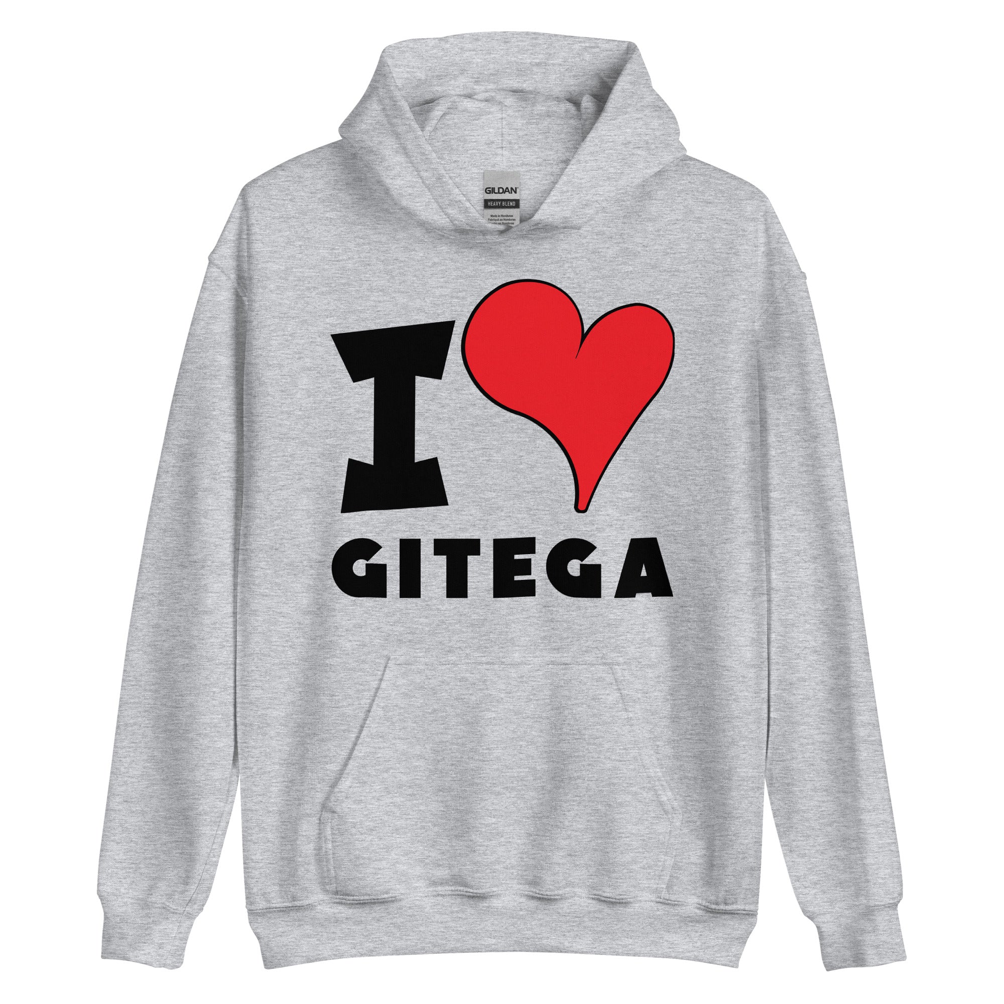 Unisex Hoodie - I Love Gitega Red