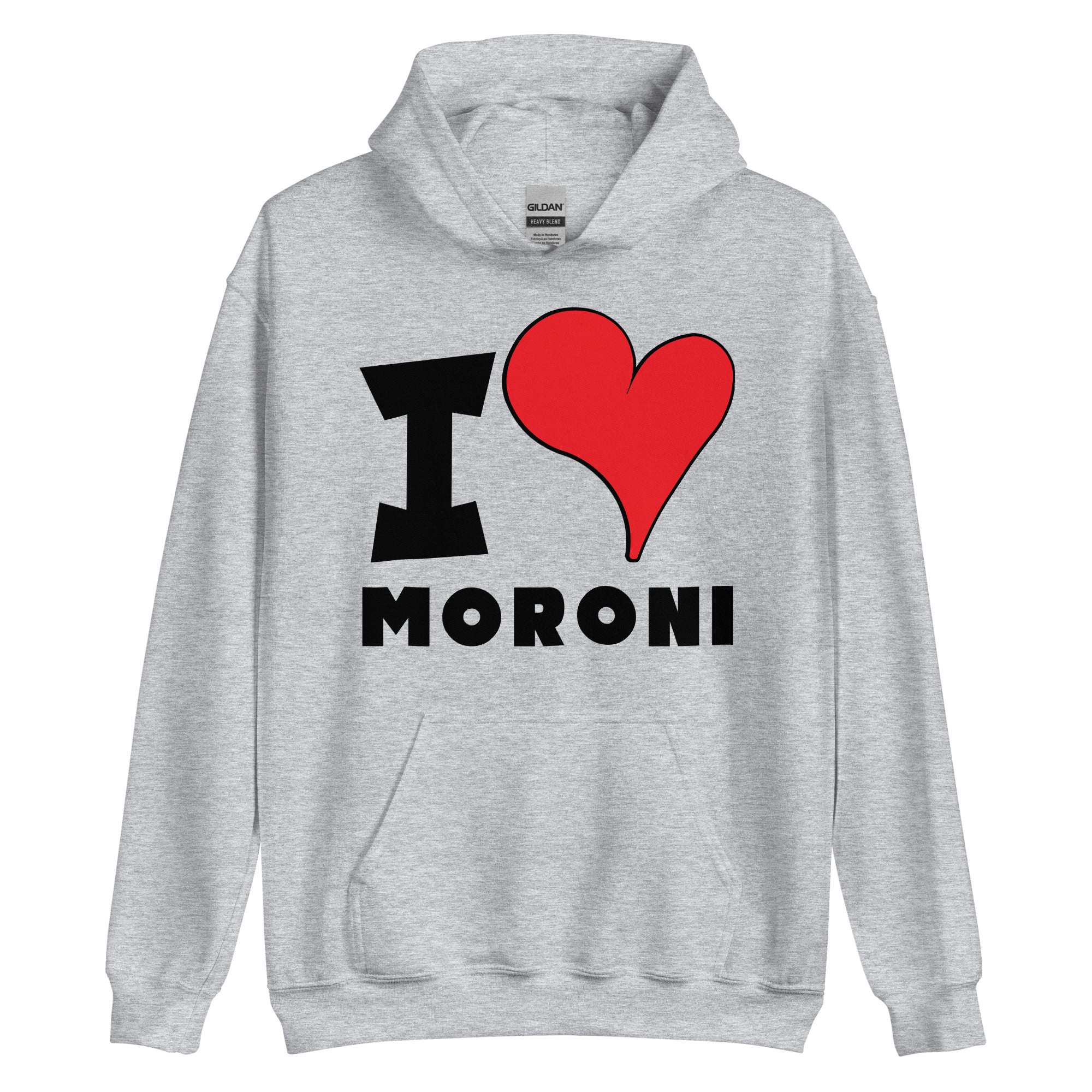 Unisex Hoodie - I Love Moroni Red