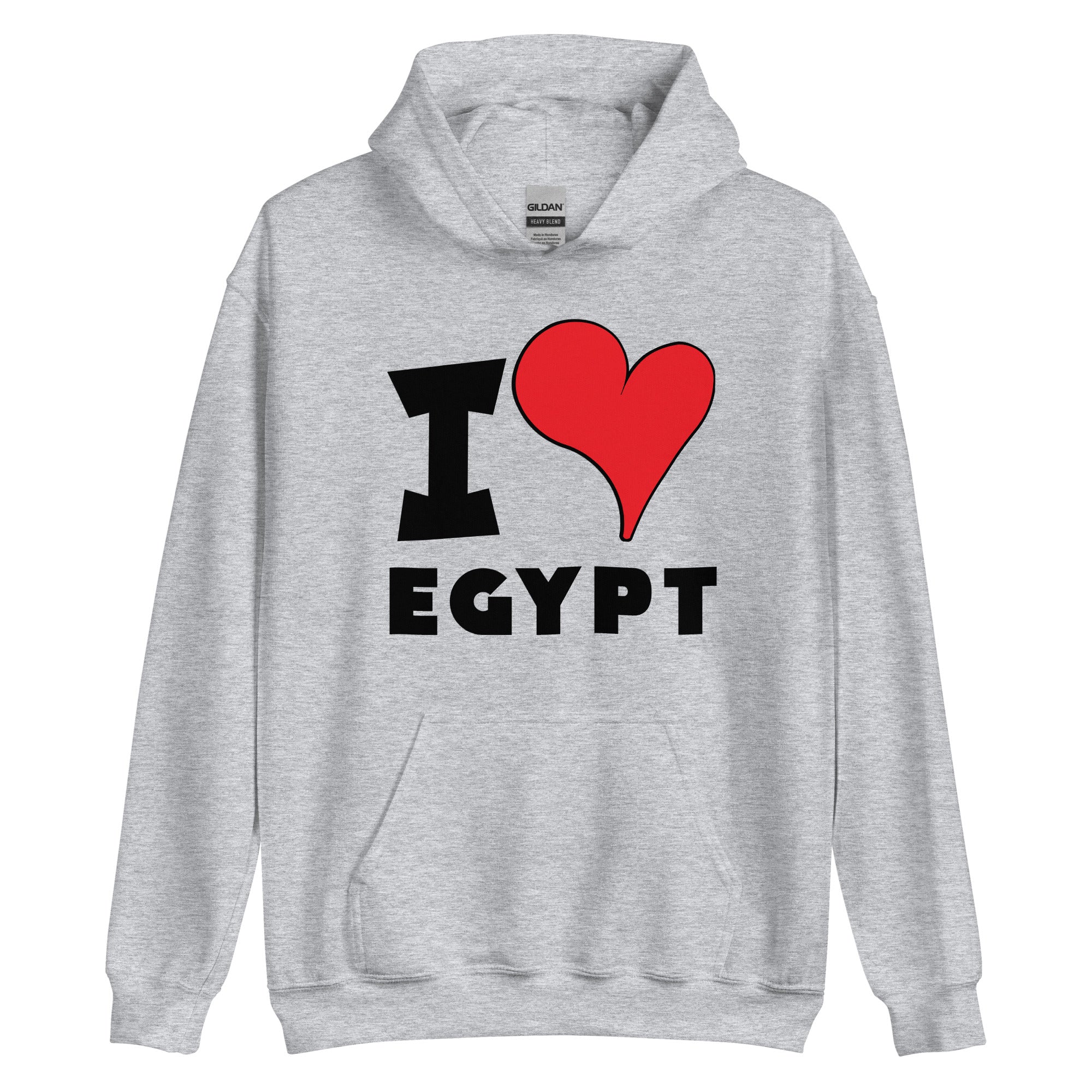 Unisex Hoodie - I Love Egypt Red