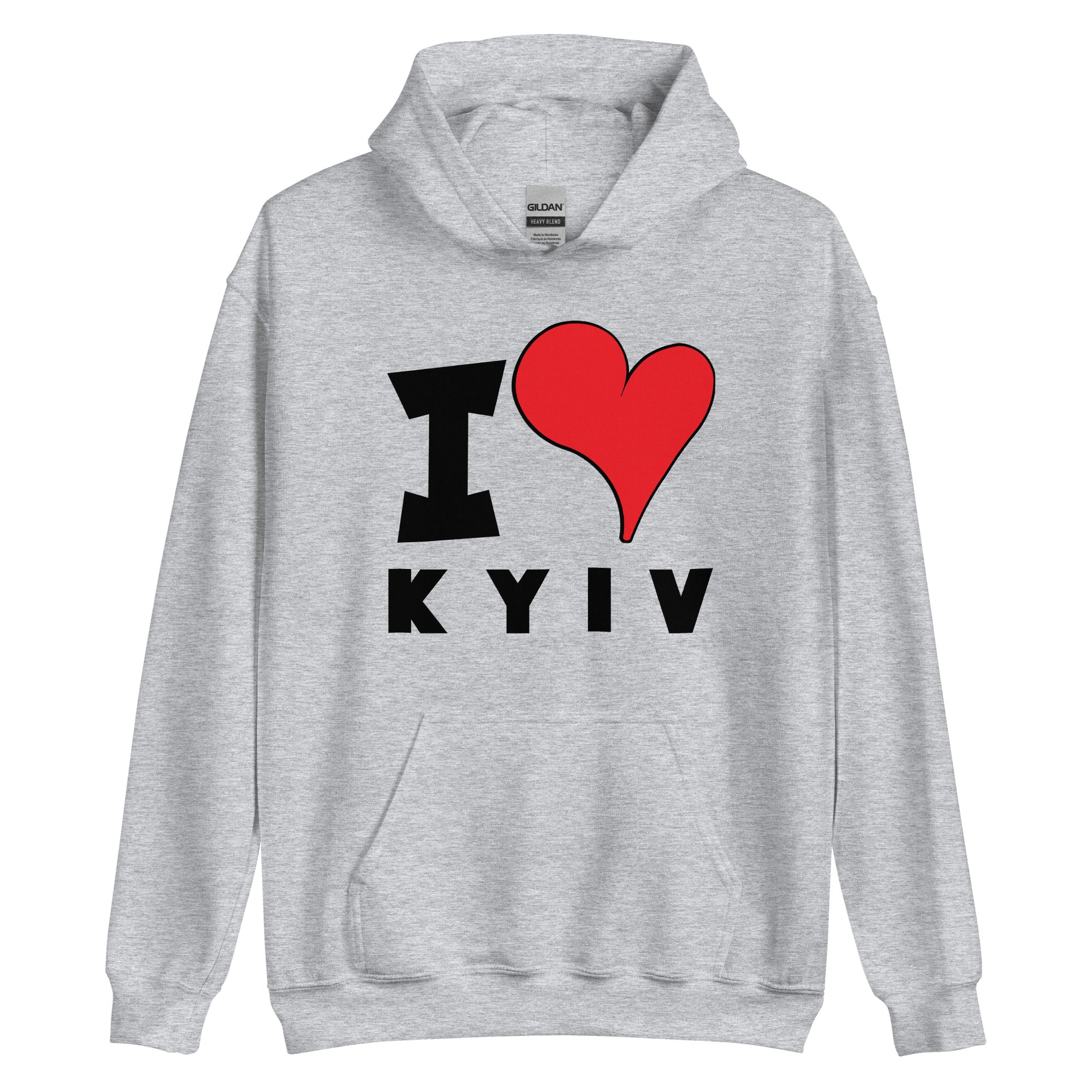 Unisex Hoodie - I Love kyiv Red