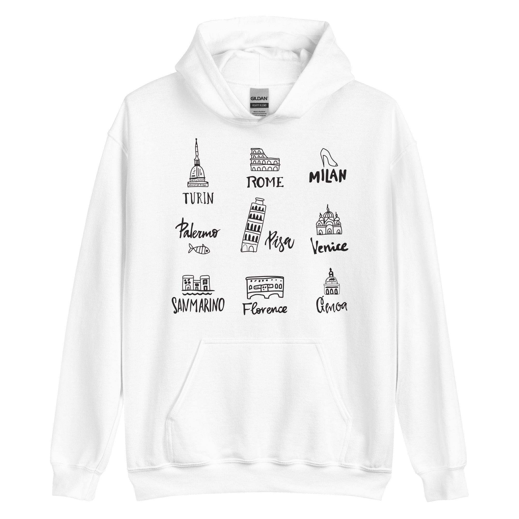 Unisex Hoodie - Italy Architecture Design