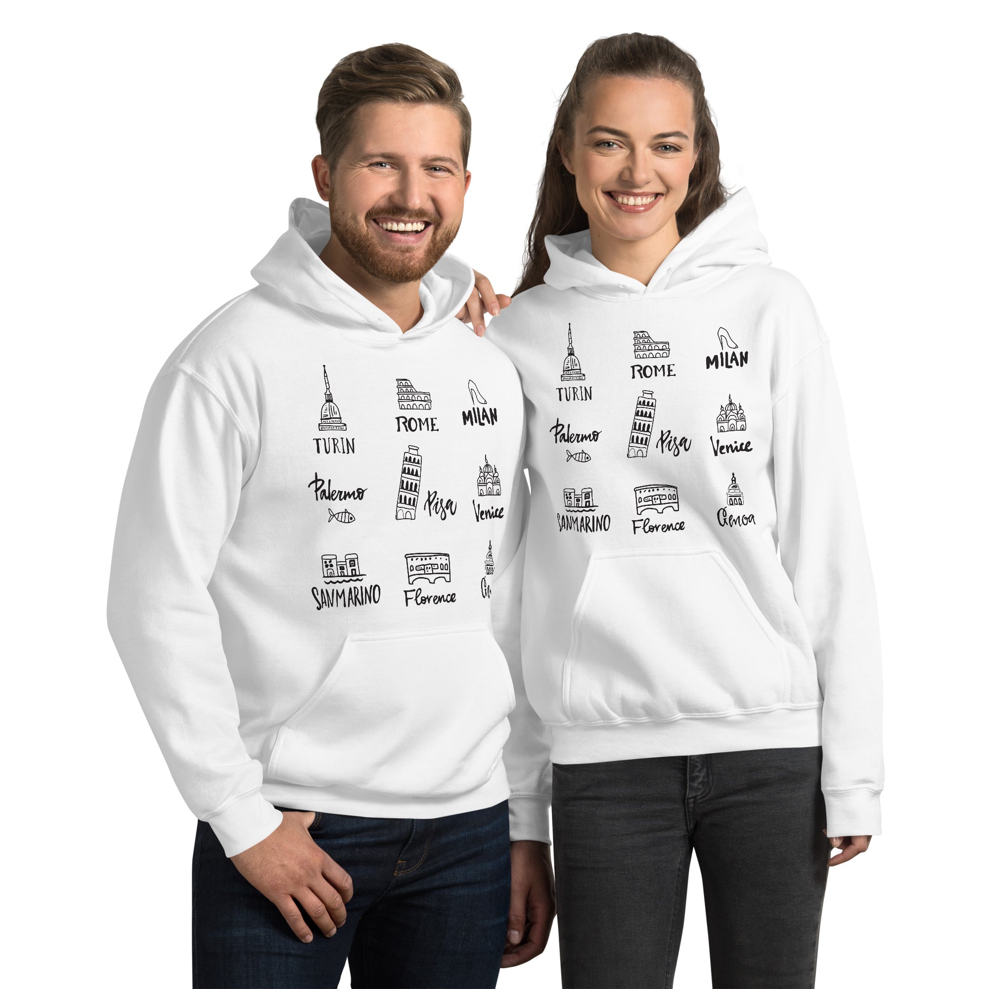 Unisex Hoodie - Italy Architecture Design