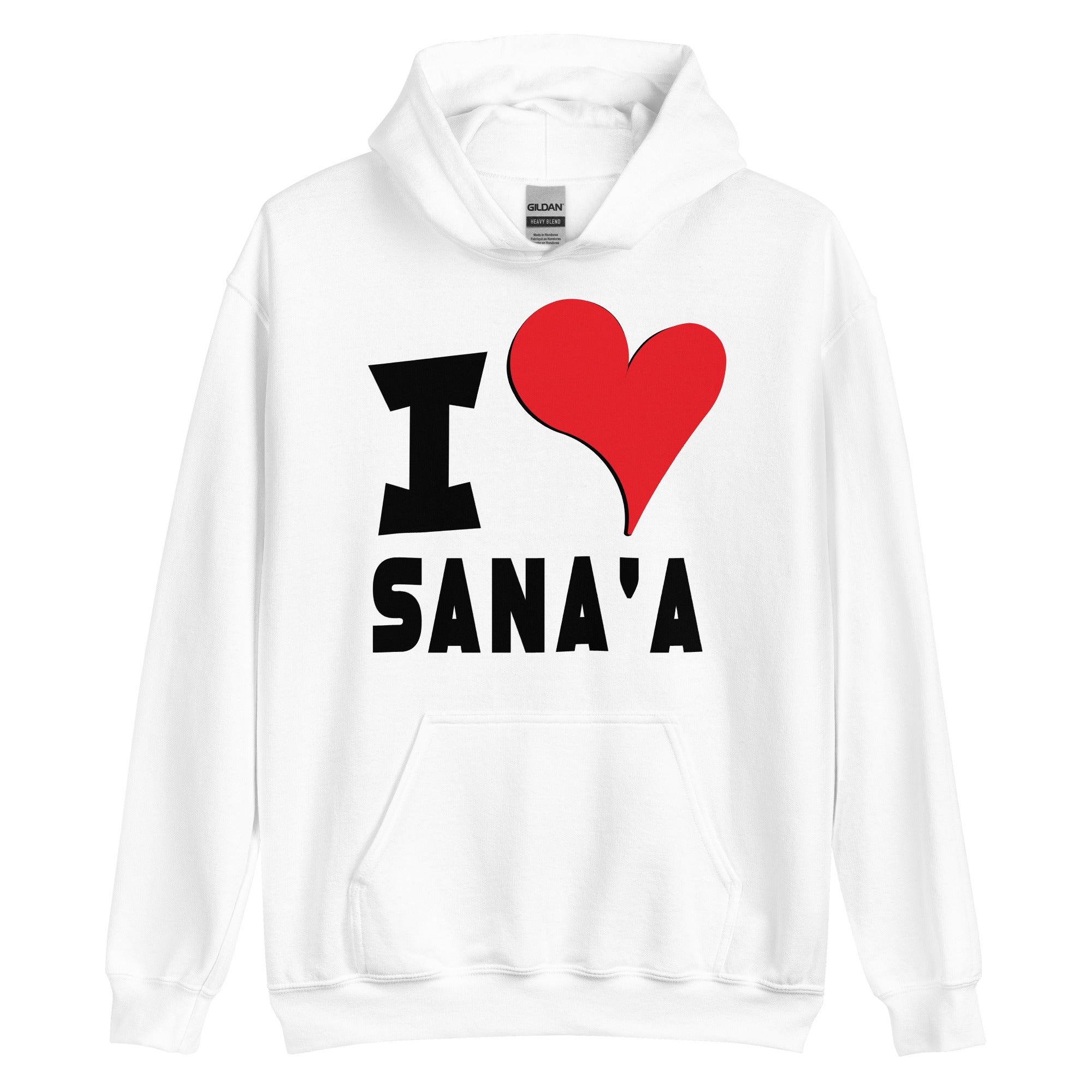 Unisex Hoodie - I Love Sana_a  Red