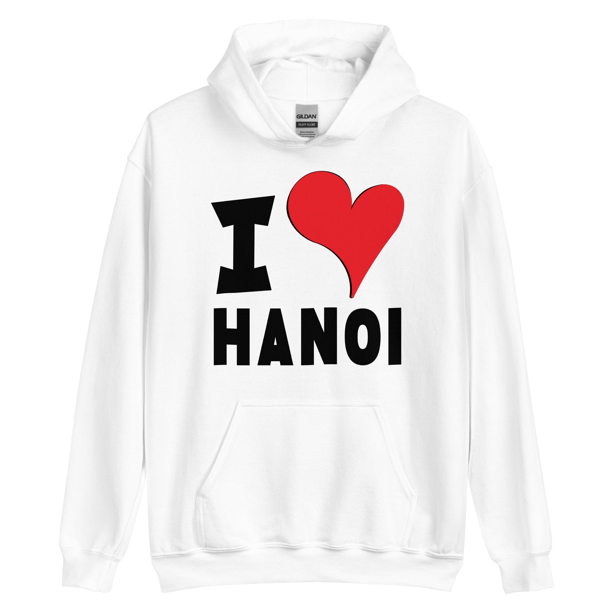 Unisex Hoodie - I Love Hanoi Red