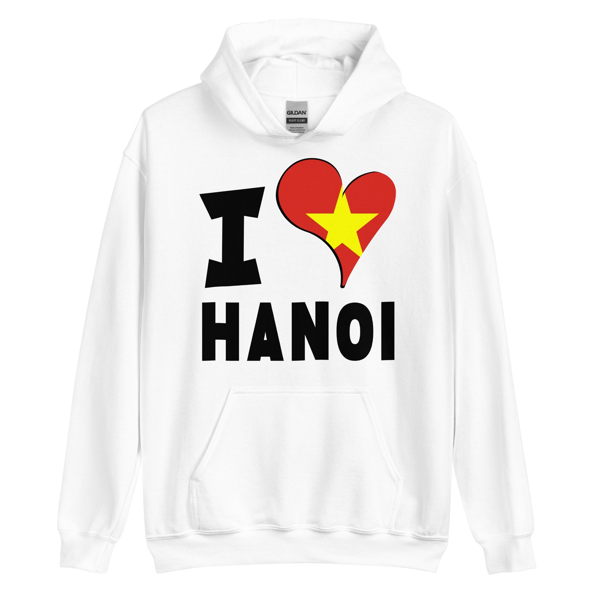 Unisex Hoodie - I Love Hanoi Flag