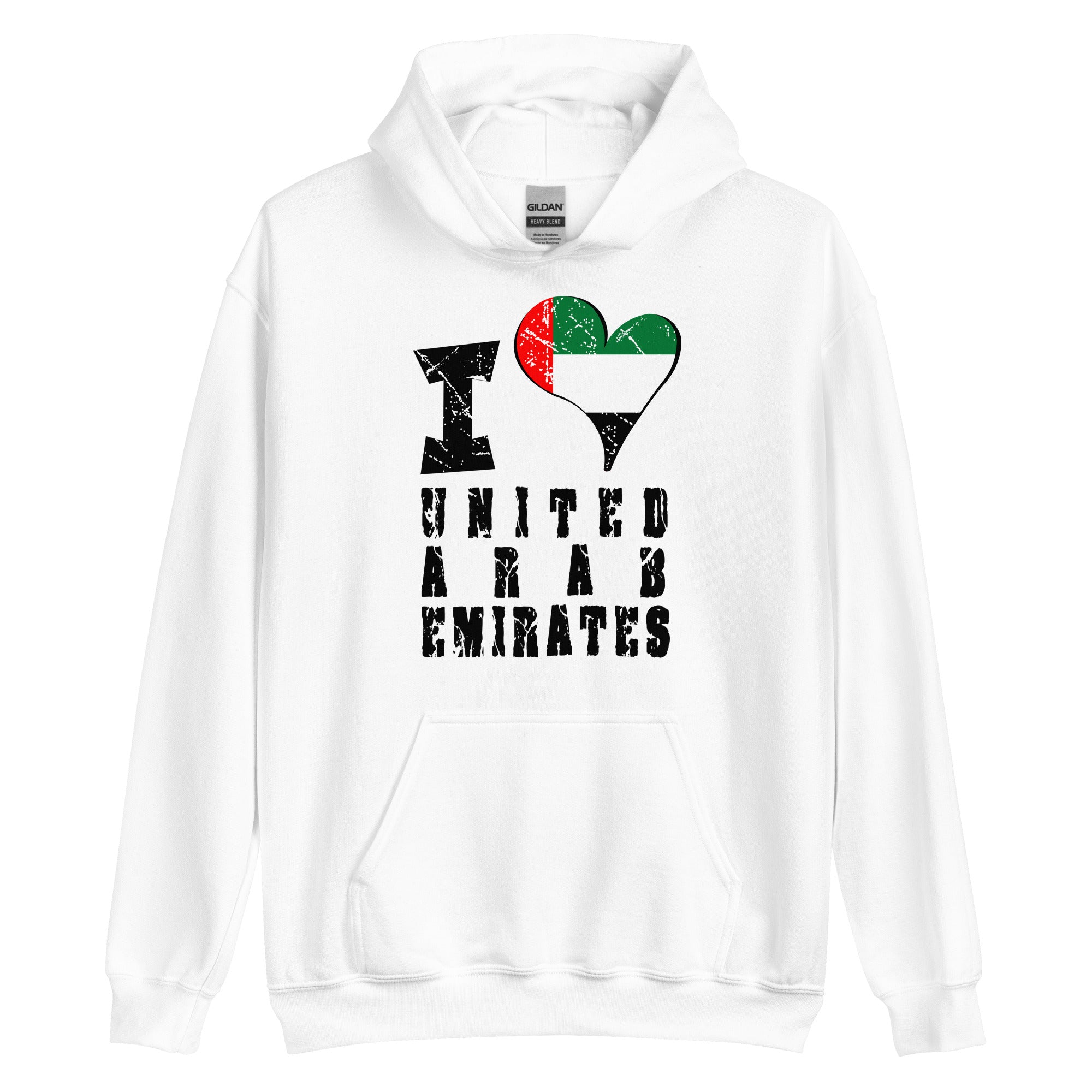 Unisex Hoodie - I Love United Arab Emirates