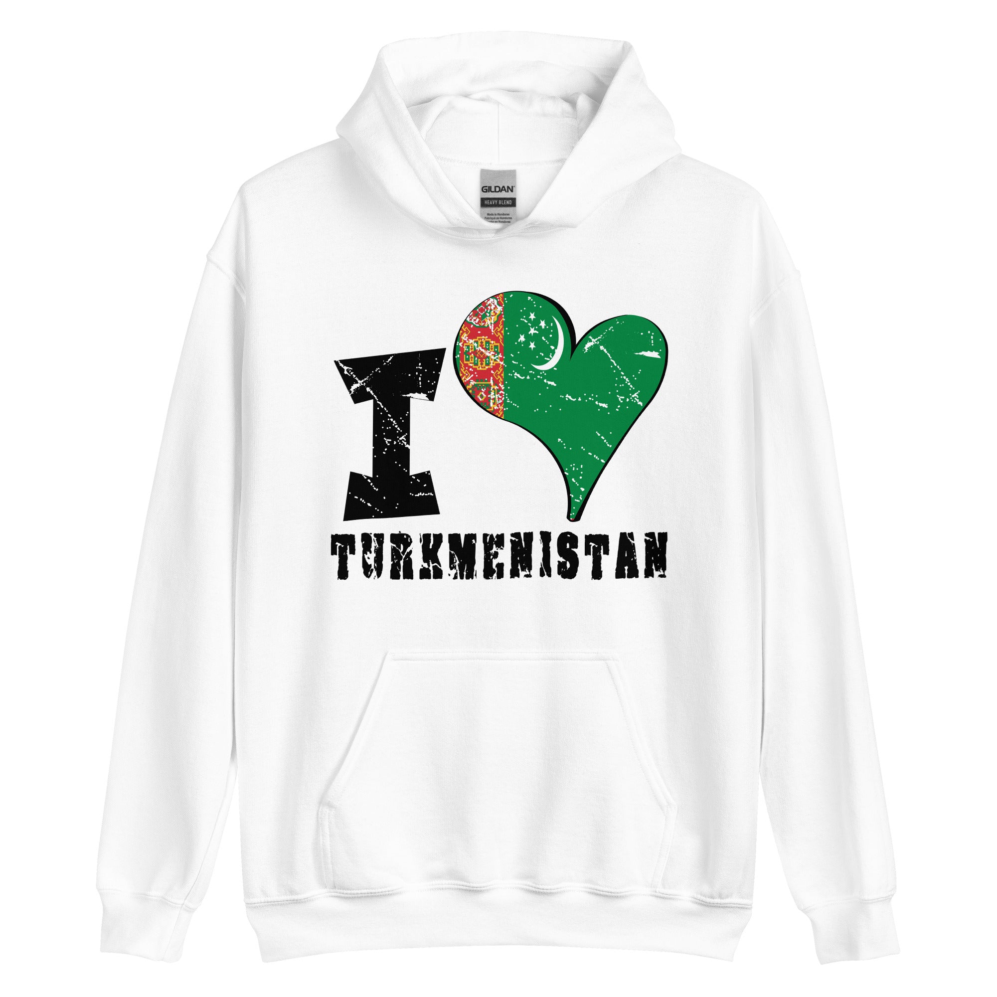 Unisex Hoodie - I Love Turkmenistan