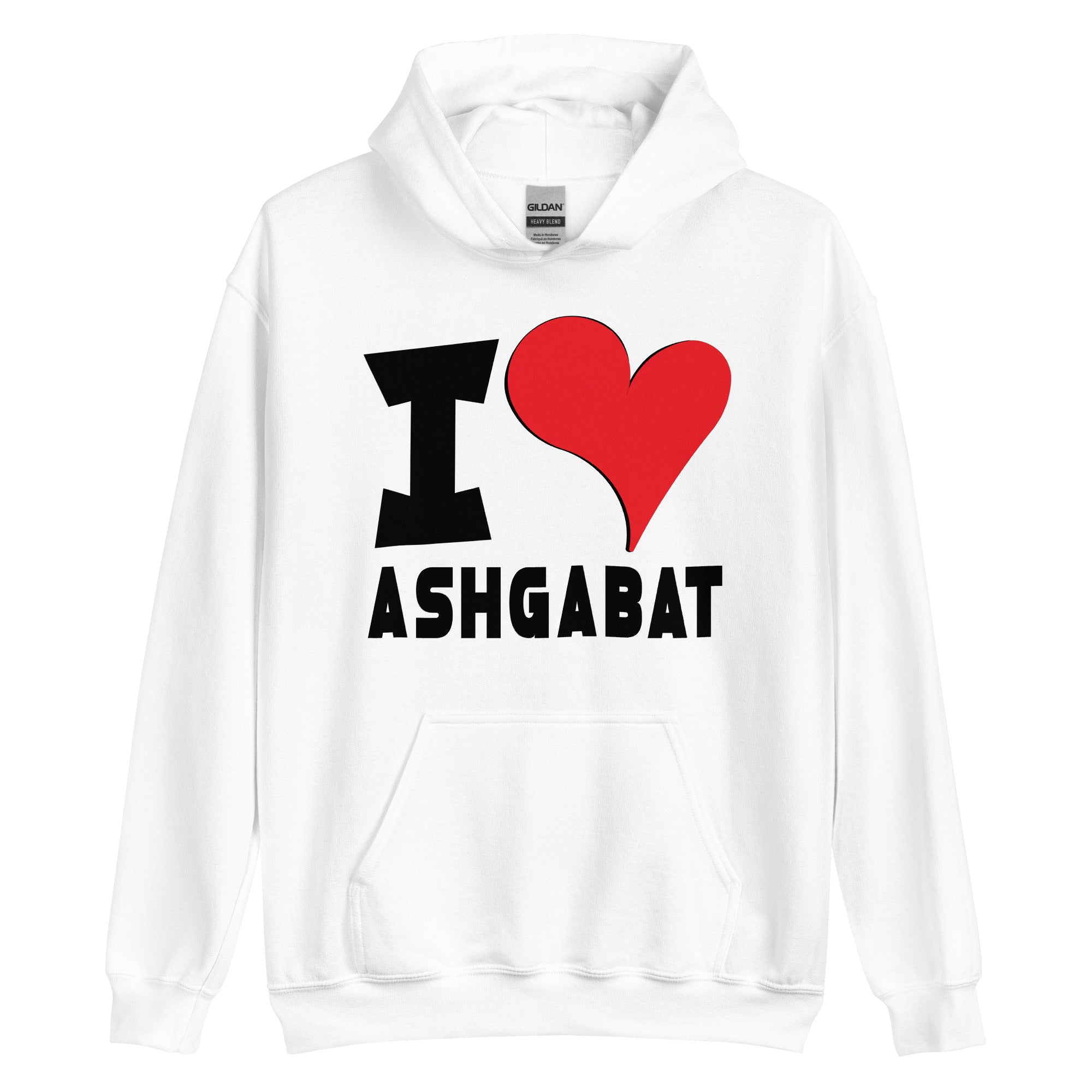 Unisex Hoodie - I Love Ashgabat Red