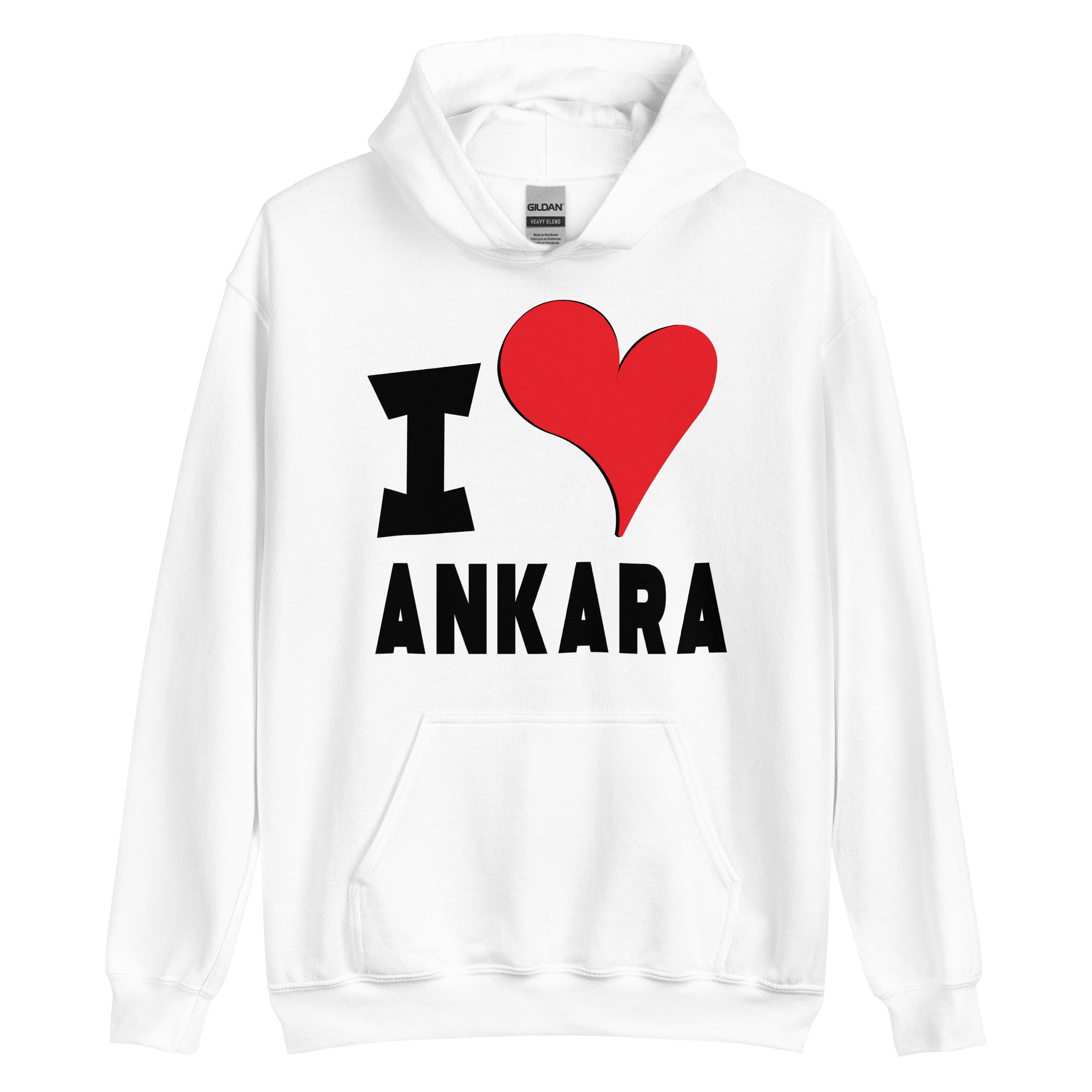 Unisex Hoodie - I Love Ankara Red