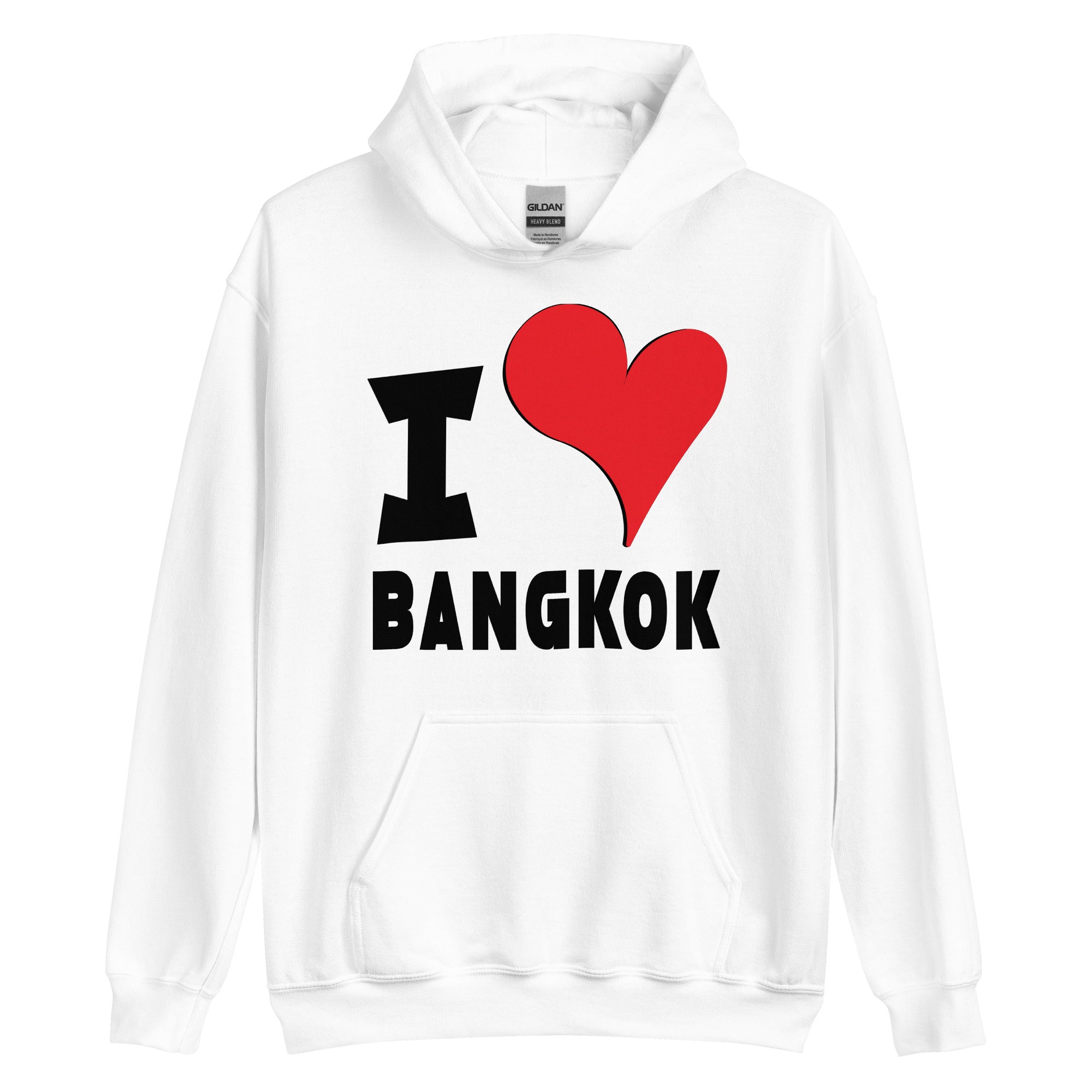 Unisex Hoodie - I Love Bangkok Red