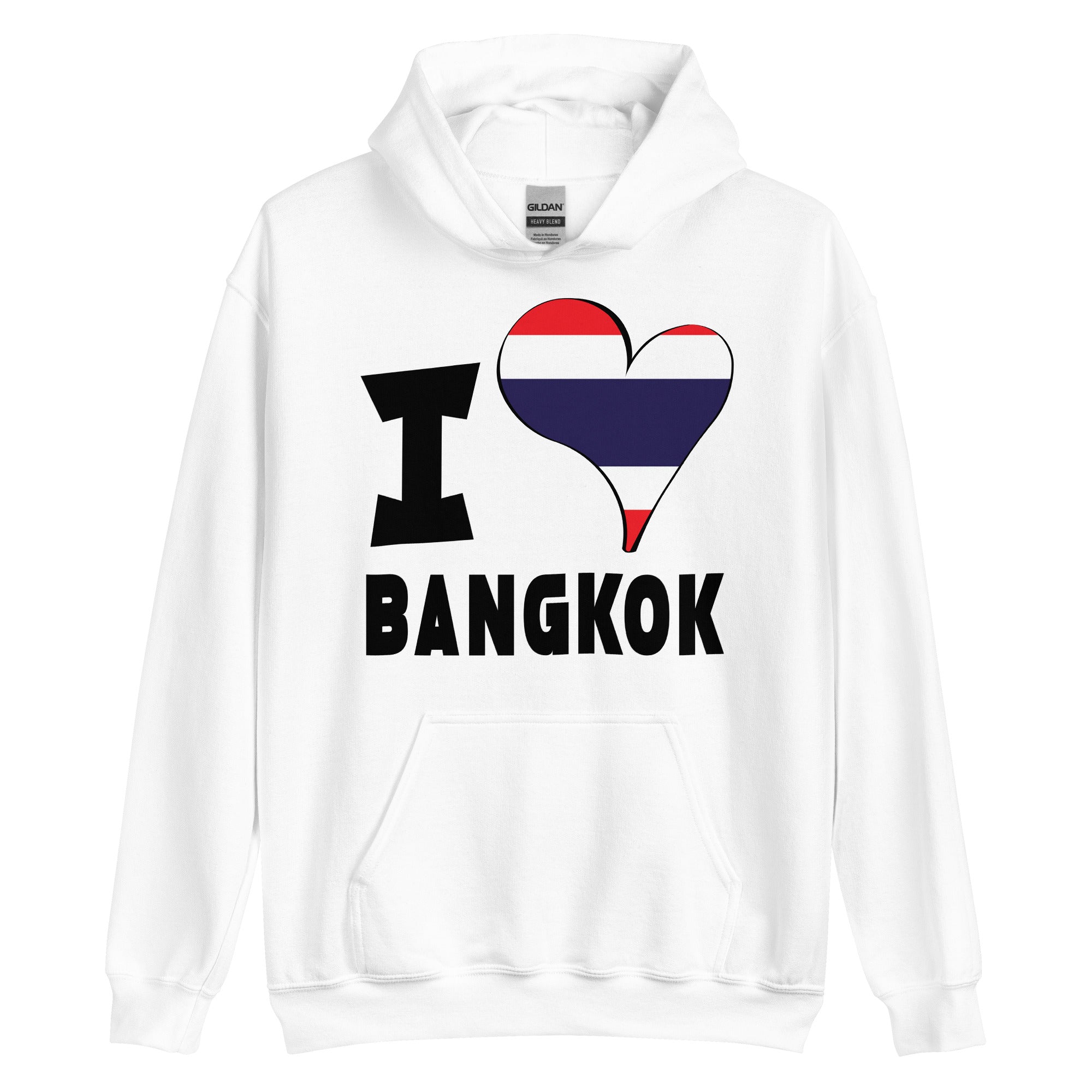 Unisex Hoodie - I Love Bangkok Flag