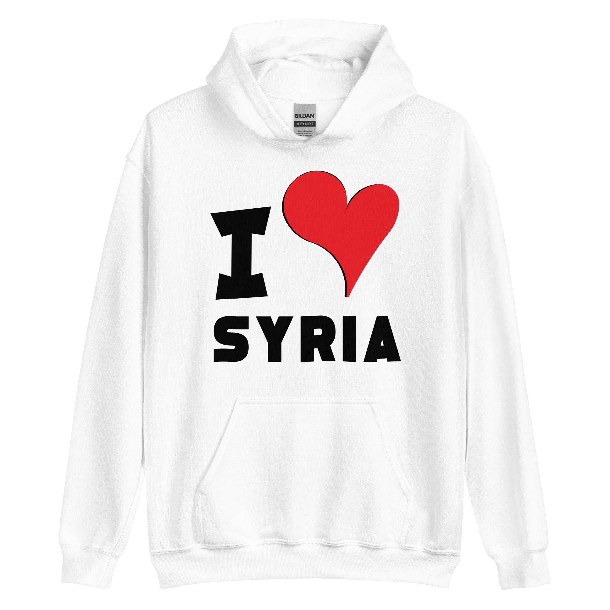 Unisex Hoodie - I love Syria Red