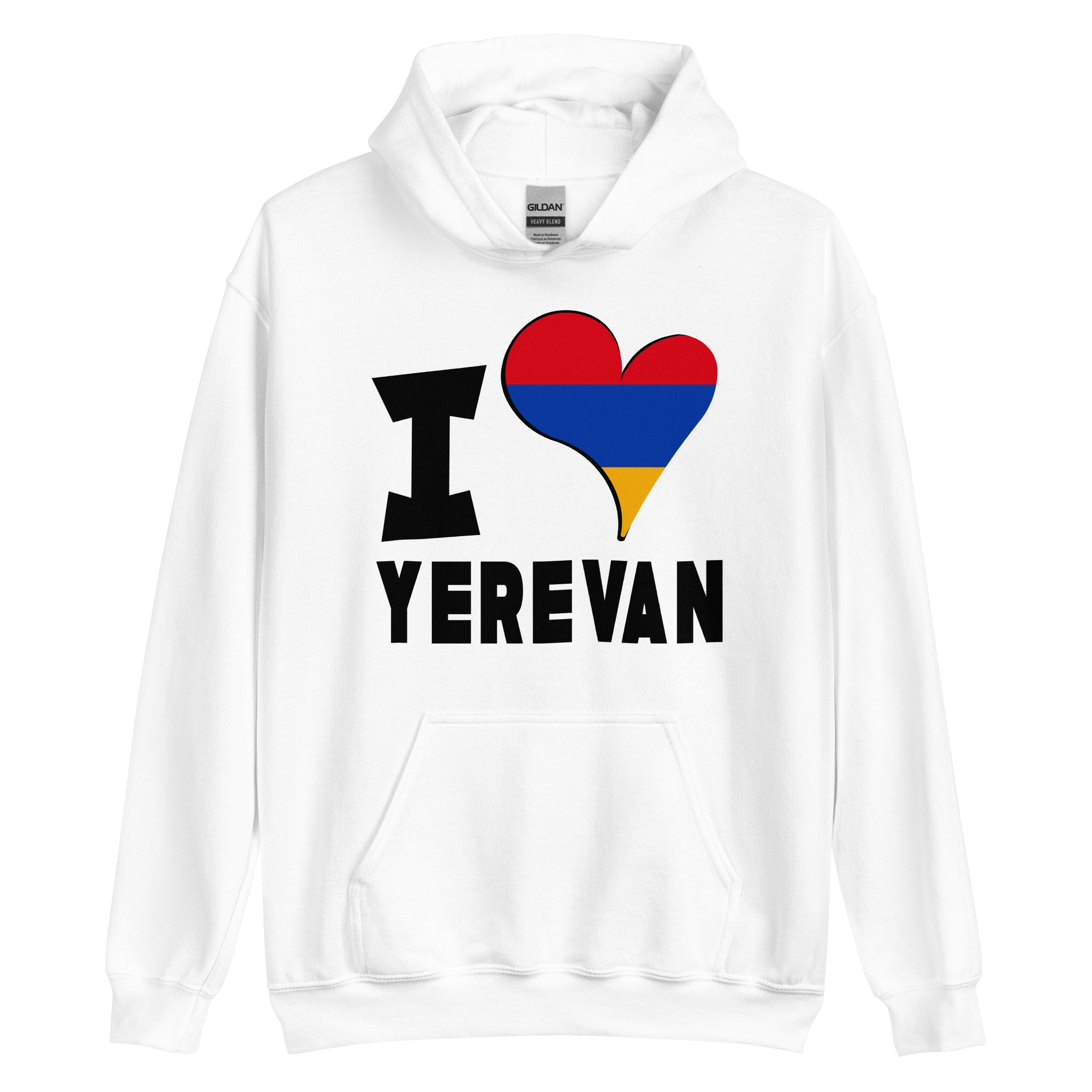 Unisex Hoodie - I Love Yerevan Flag