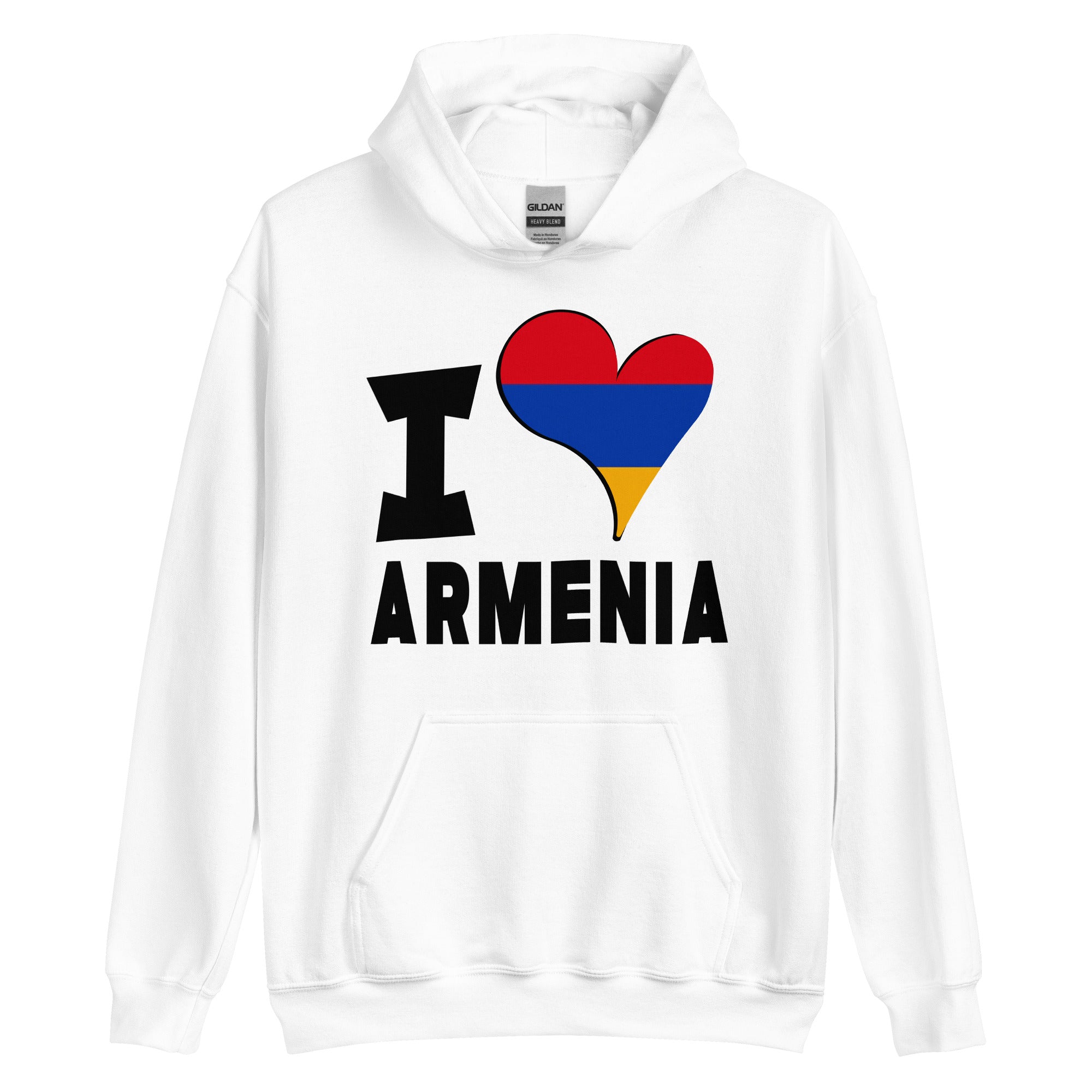 Unisex Hoodie - I Love Armenia Flag