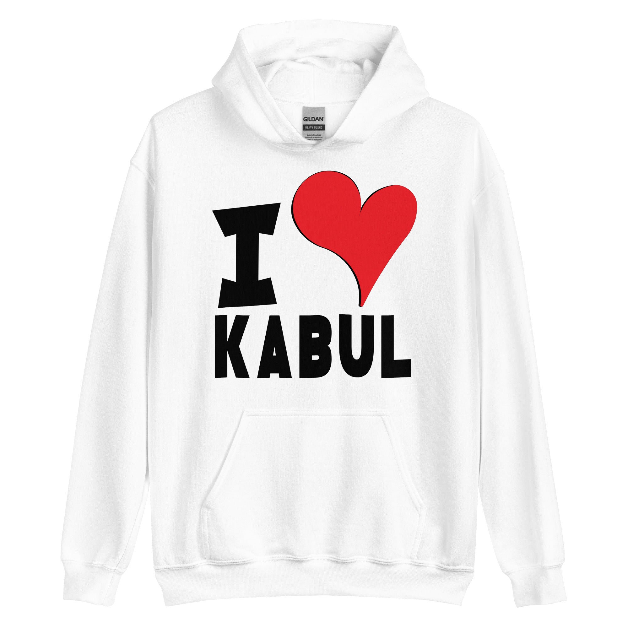 Unisex Hoodie - I Love Kabul Red