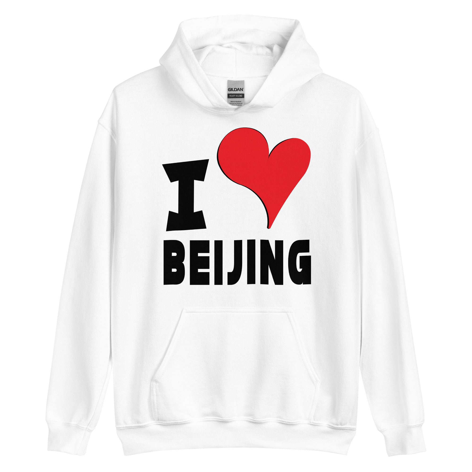 Unisex Hoodie - I Love Beijing Red