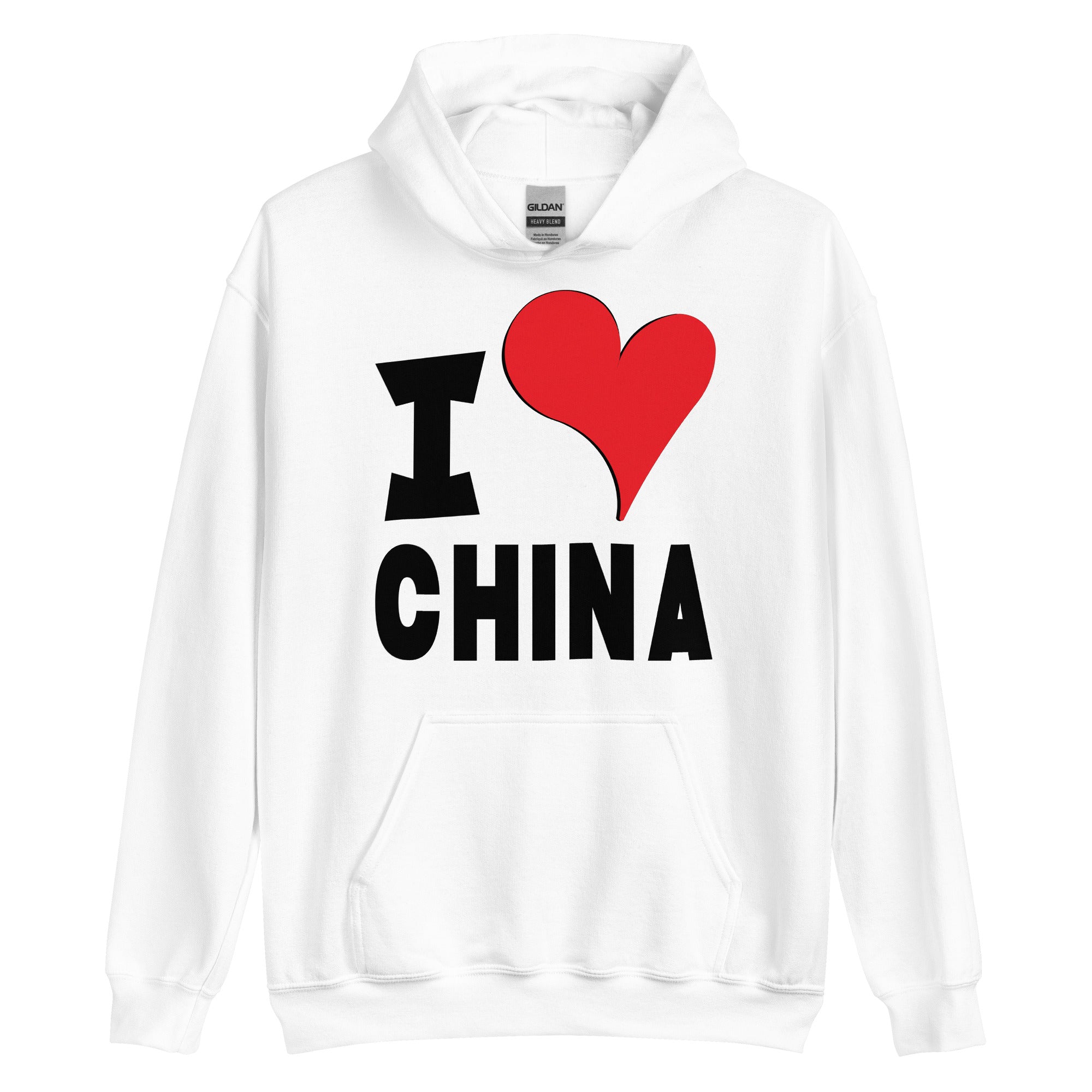 Unisex Hoodie - I Love China Red