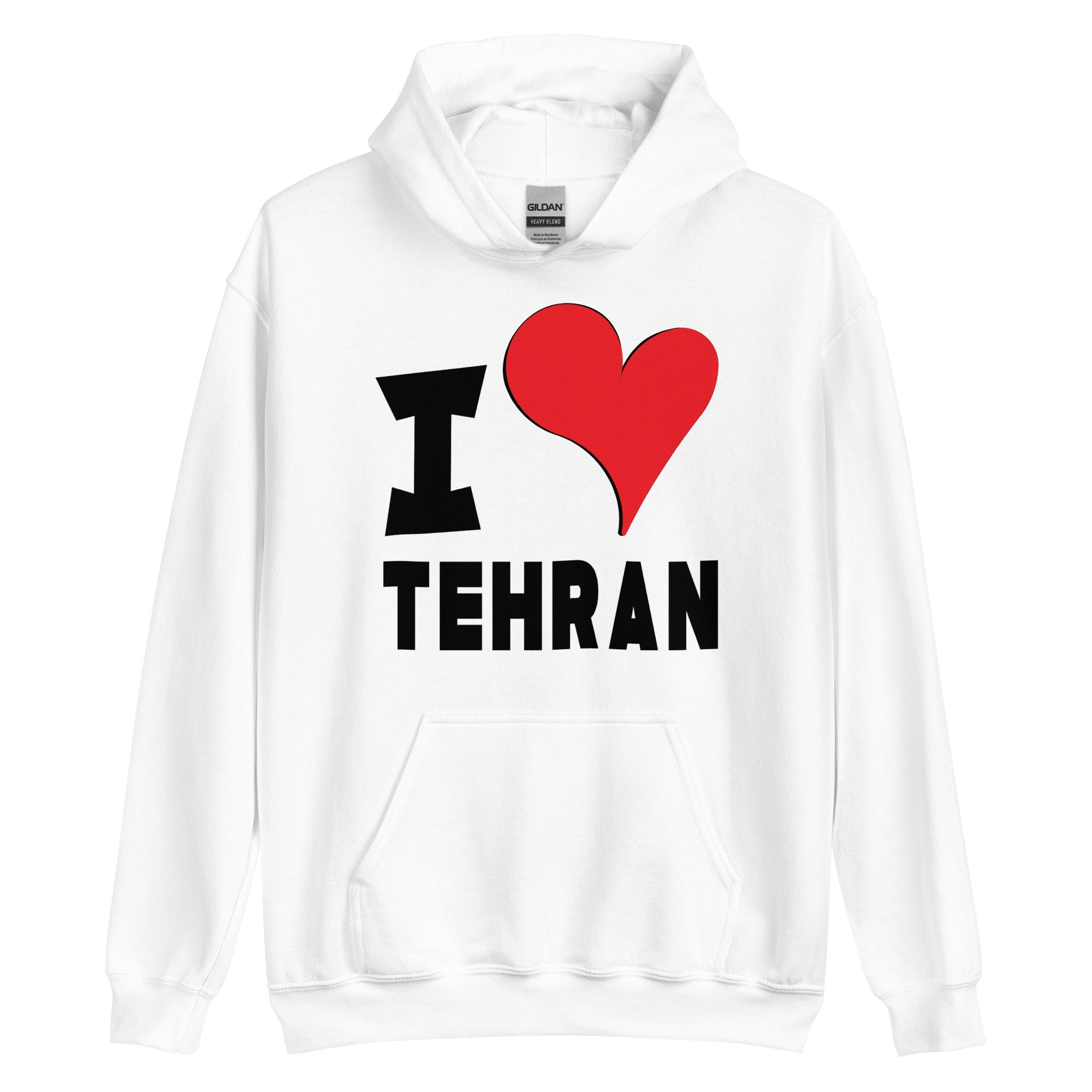 Unisex Hoodie - I Love Tehran Red