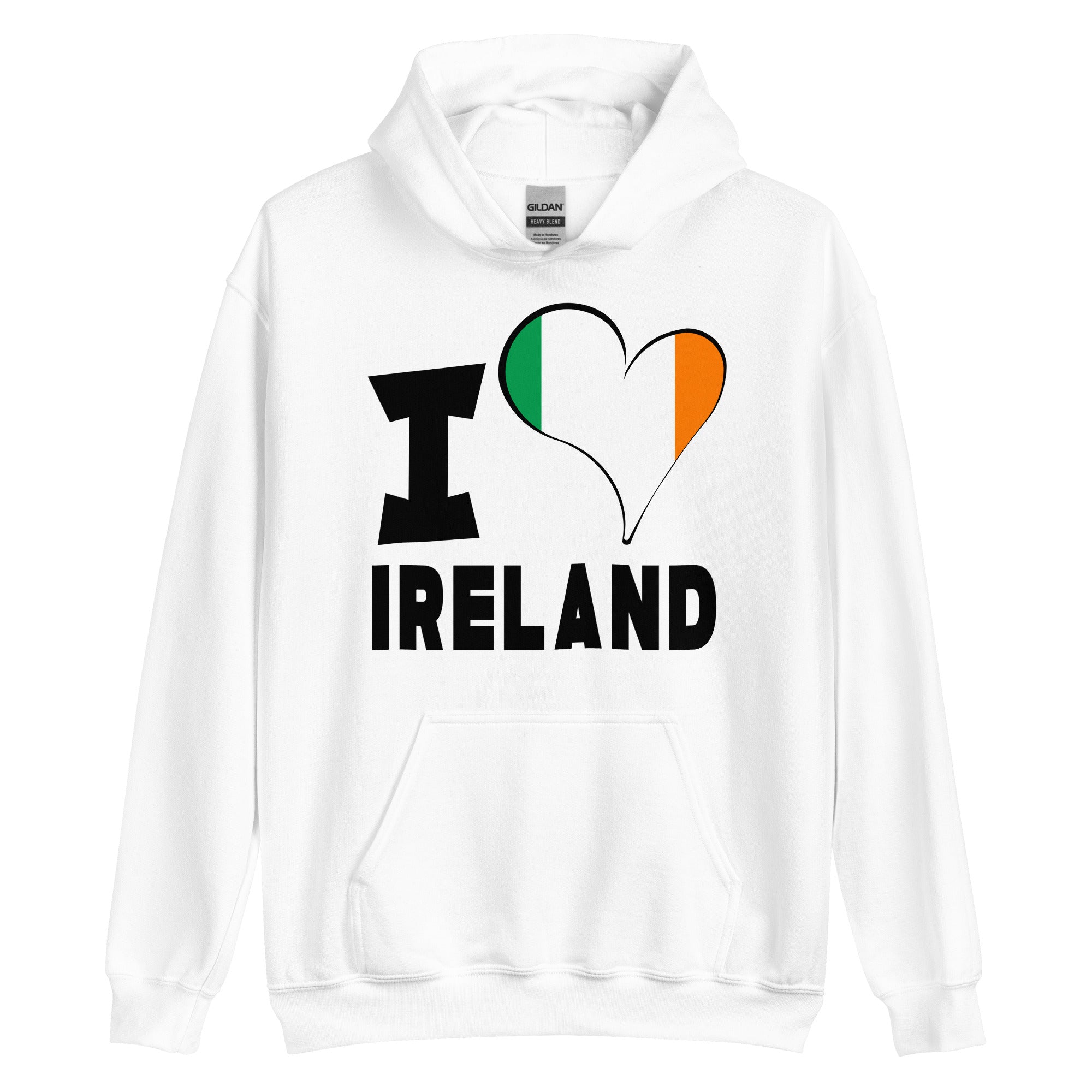 Unisex Hoodie - I Love Ireland Flag