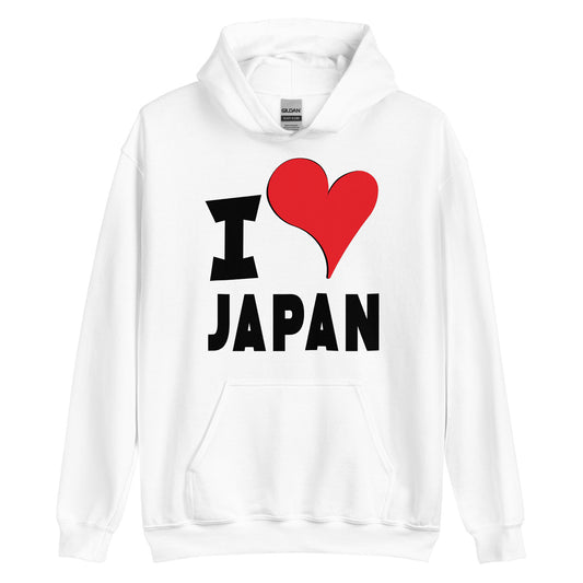Unisex Hoodie - I Love Japan Red