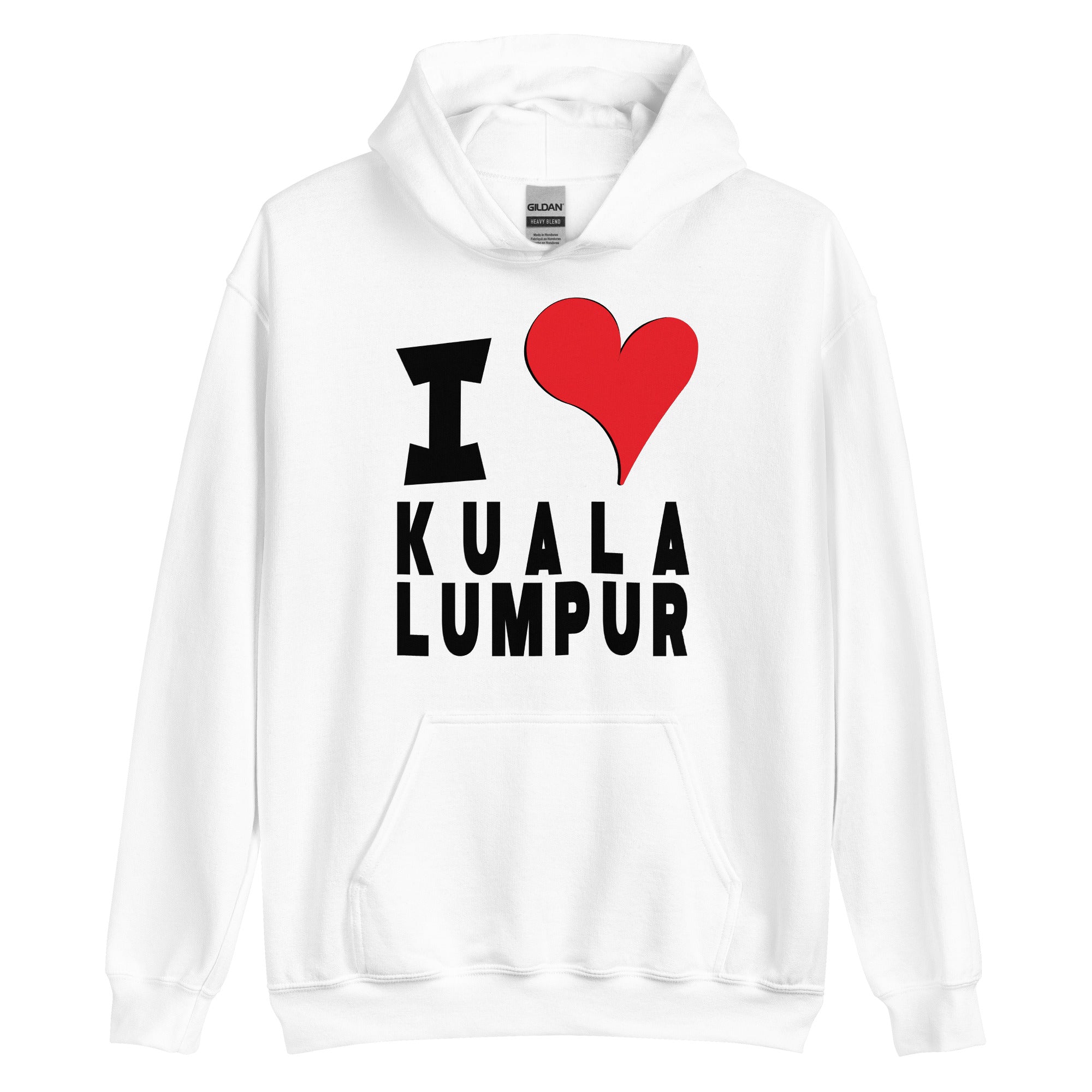 Unisex Hoodie - I Love Kuala Lumpur Red