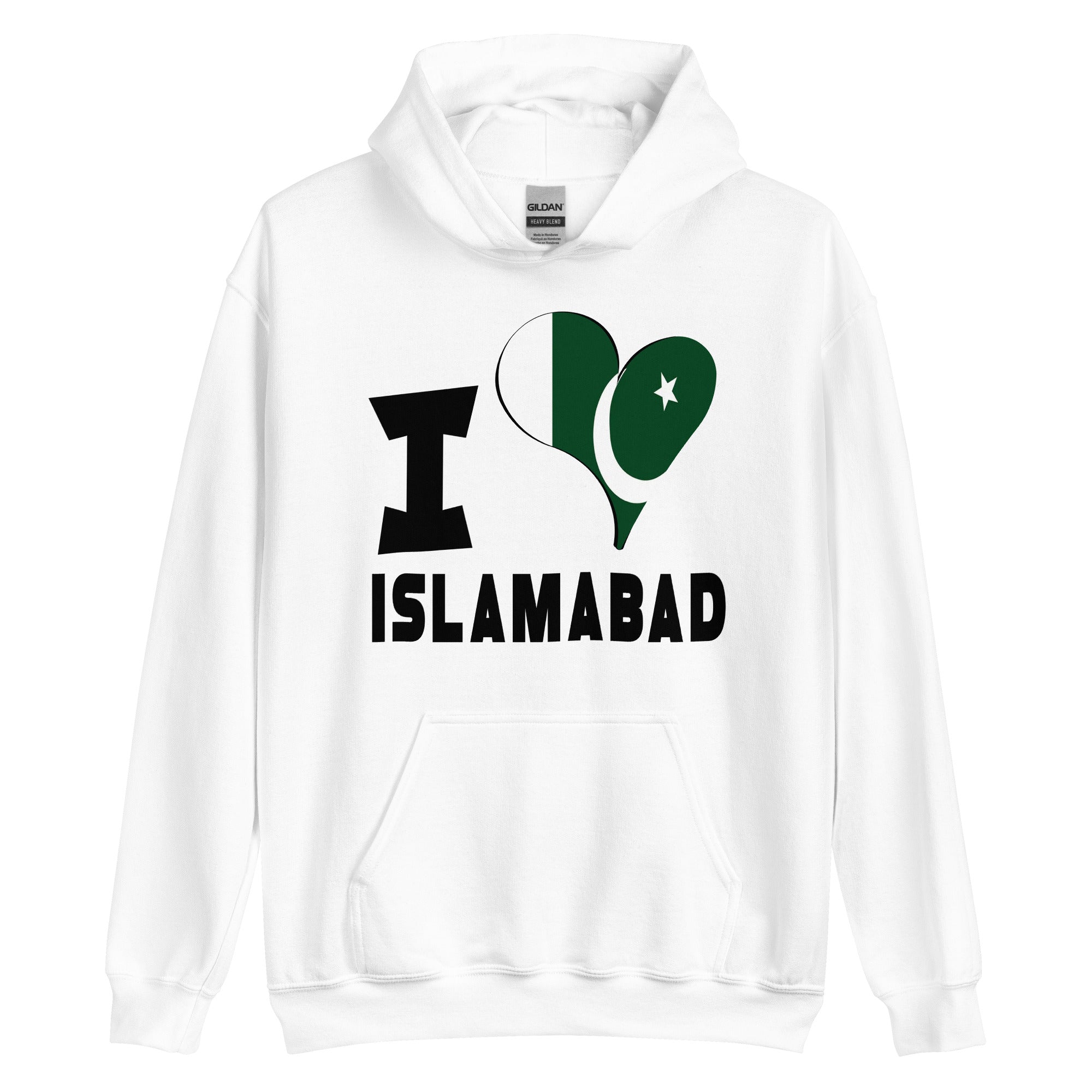 Unisex Hoodie - I Love Islamabad Flag