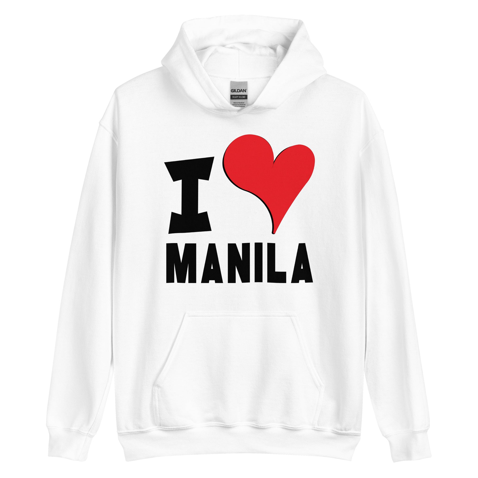 Unisex Hoodie - I Love Manila Red