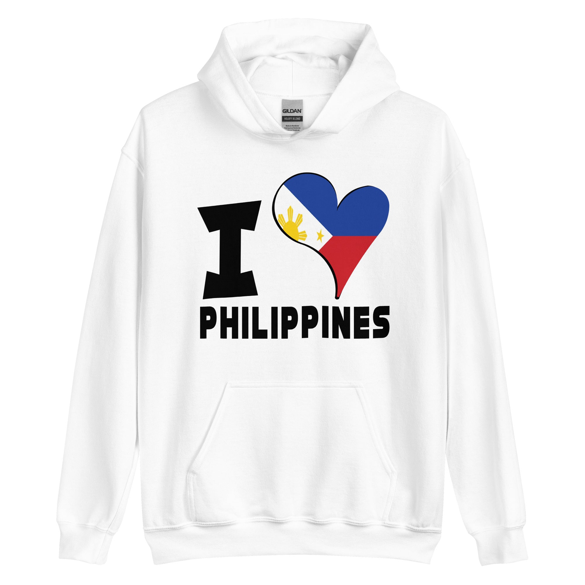 Unisex Hoodie - I Love Philippines Flag