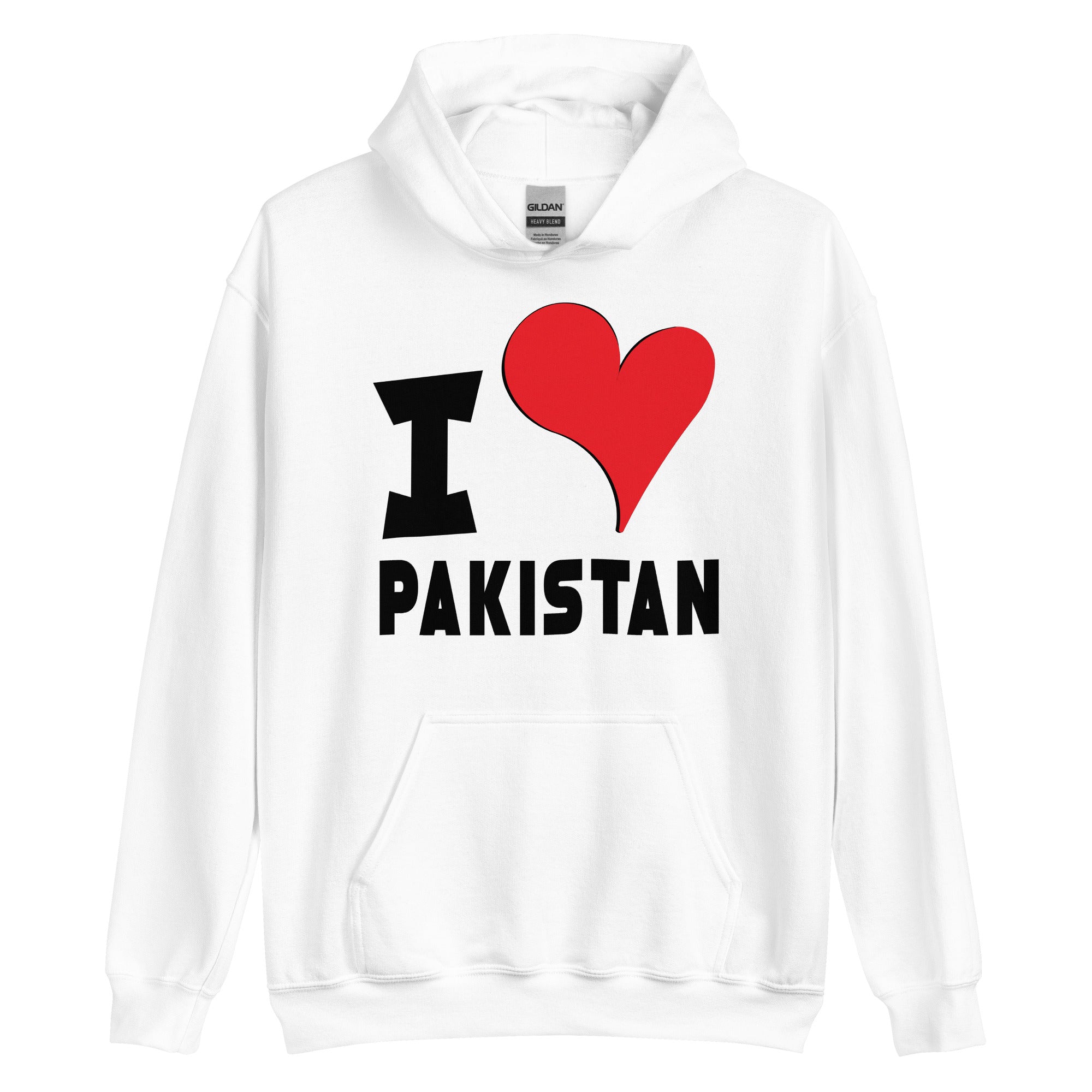 Unisex Hoodie - I Love Pakistan Red