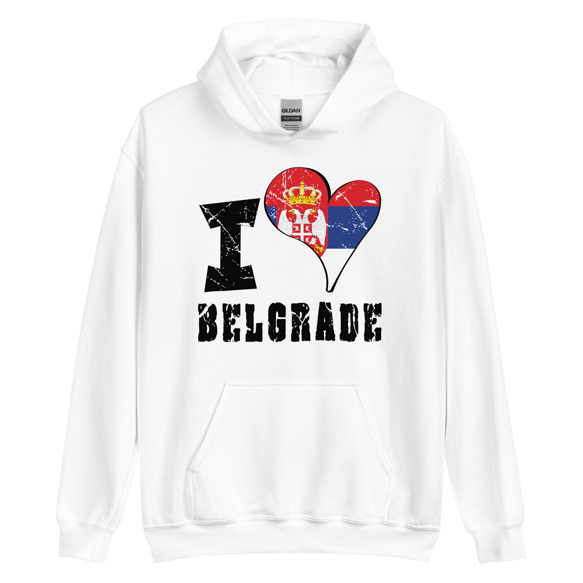 Unisex Hoodie - I Love Belgrade