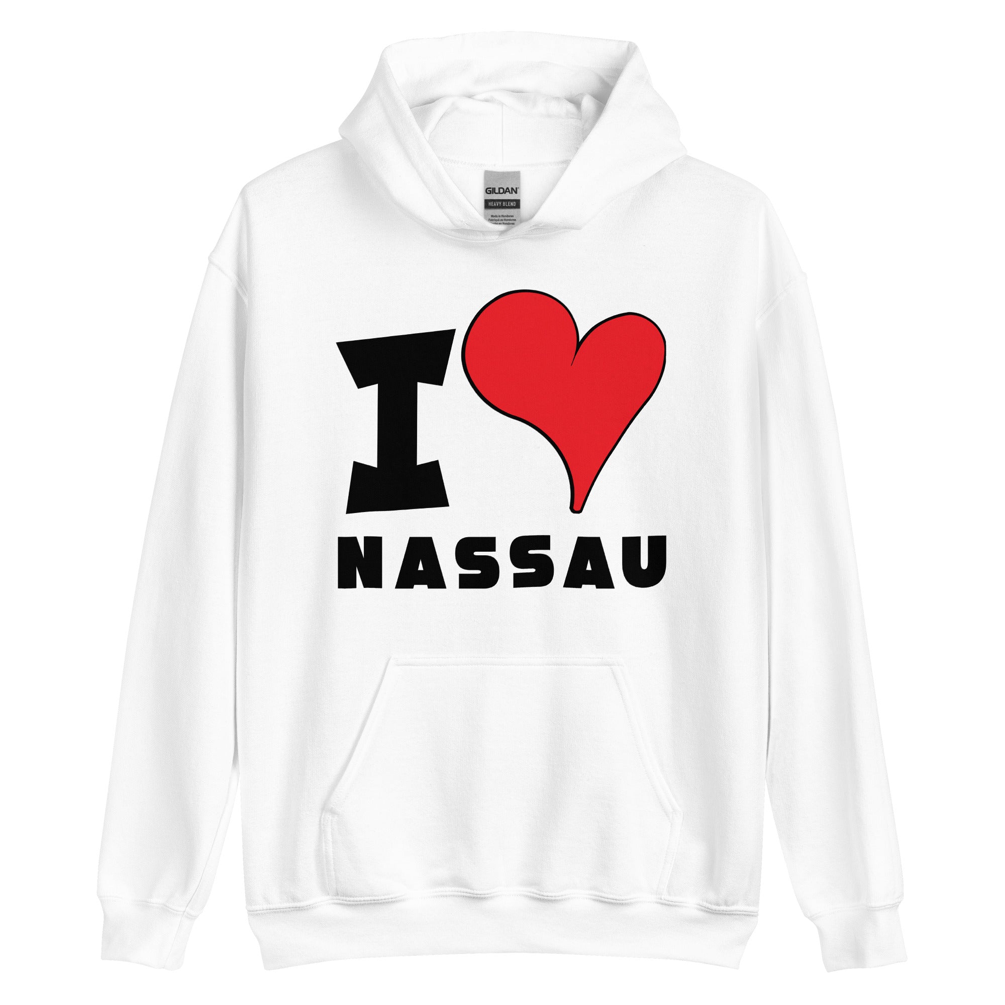 Unisex Hoodie - I Love Nassau Red