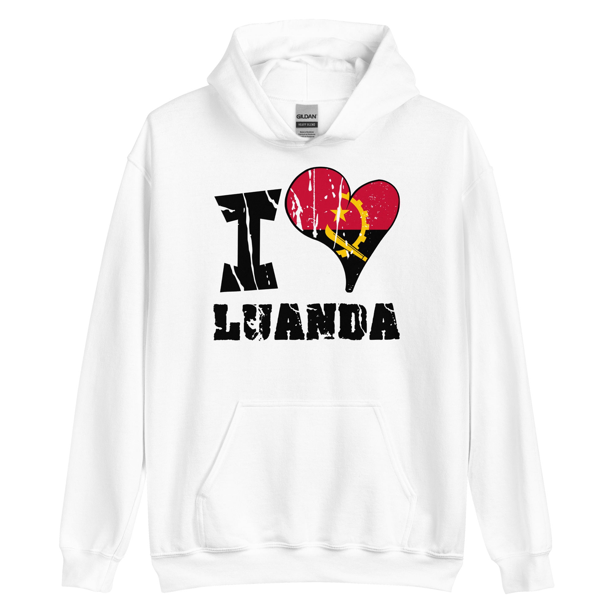 Unisex Hoodie - I Love Luanda