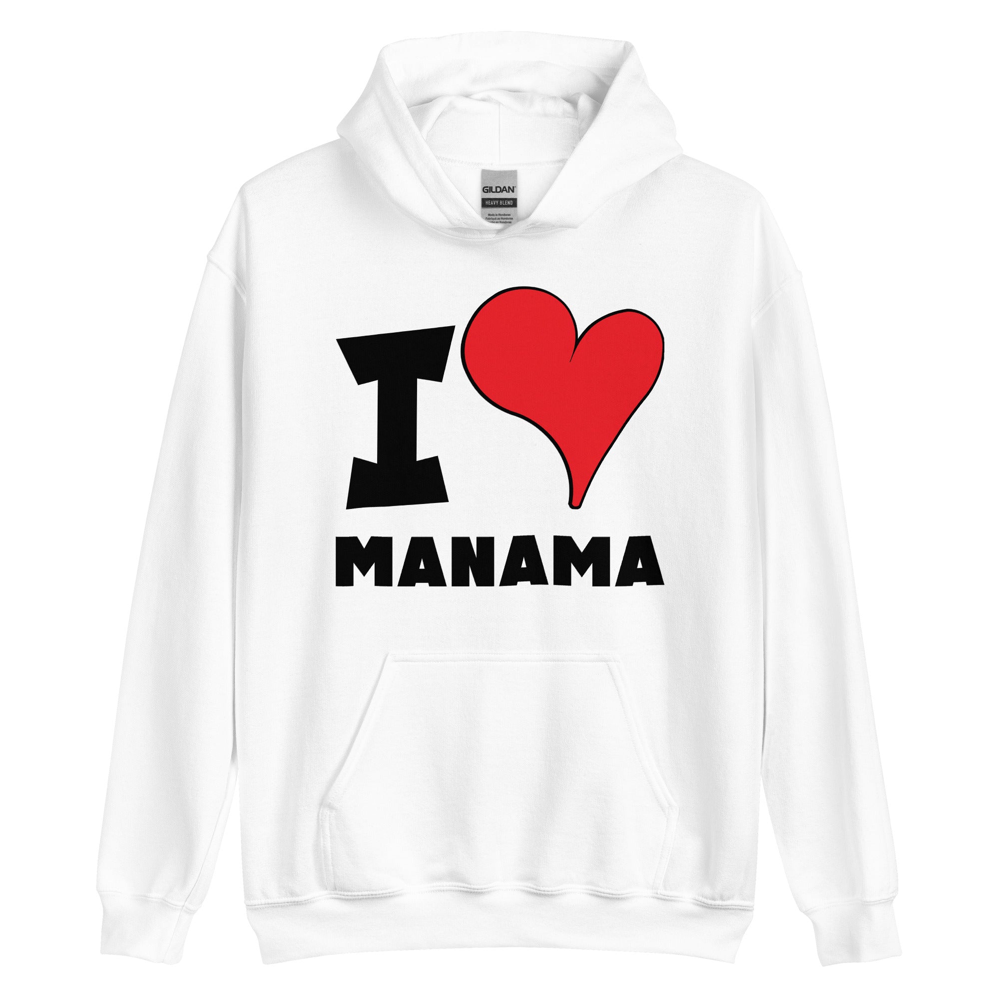 Unisex Hoodie - I Love Manama Red