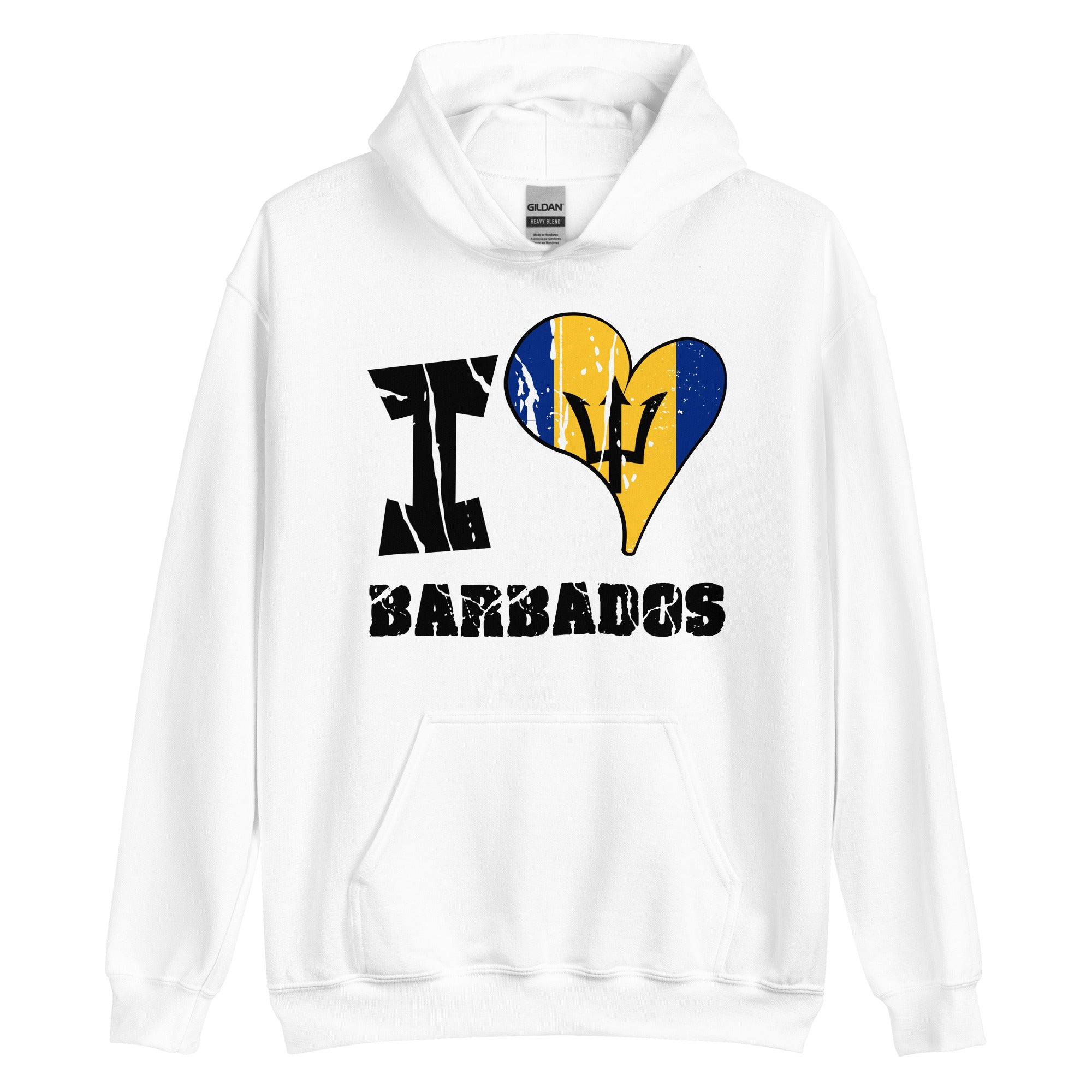 Unisex Hoodie - I Love Barbados