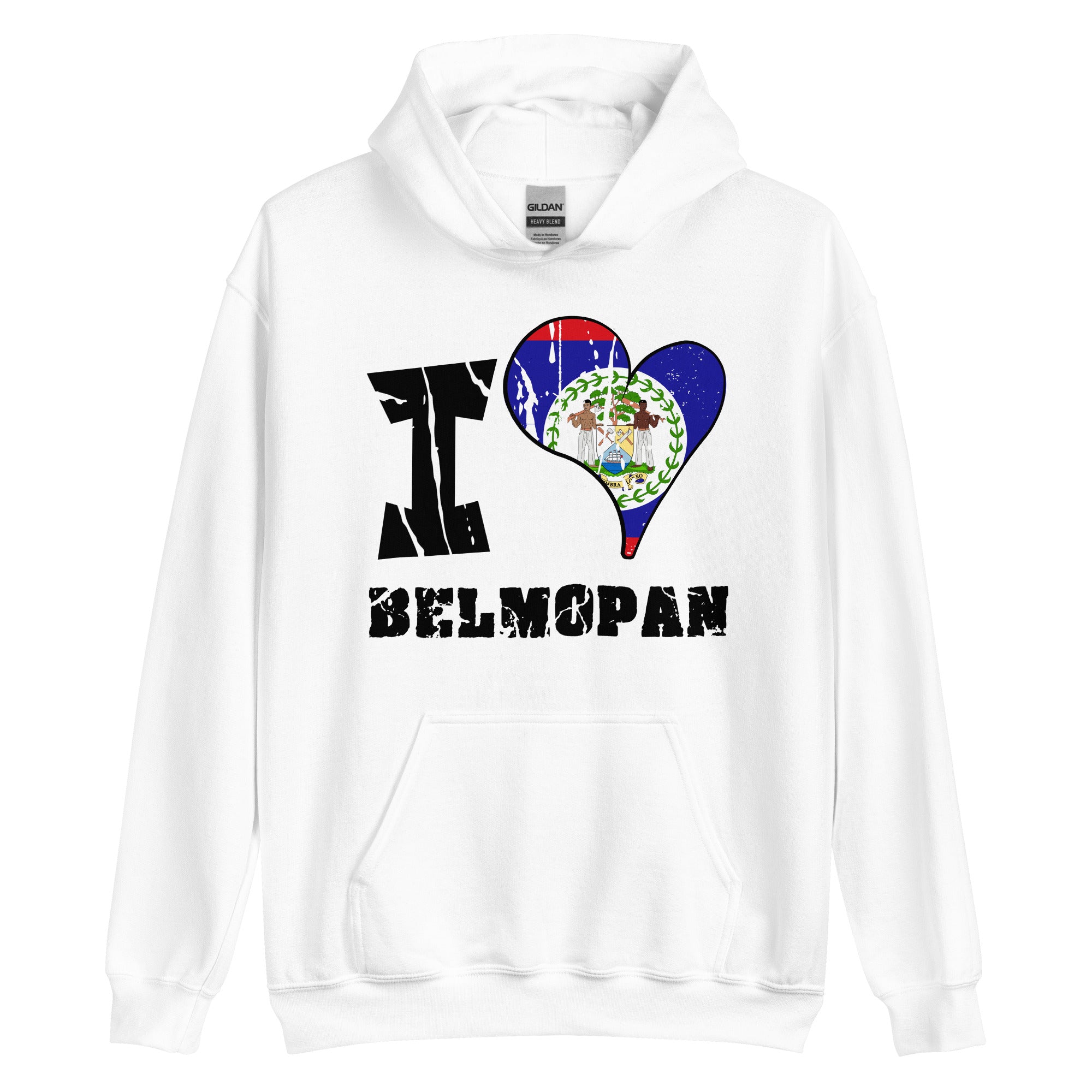 Unisex Hoodie - I Love Belmopan