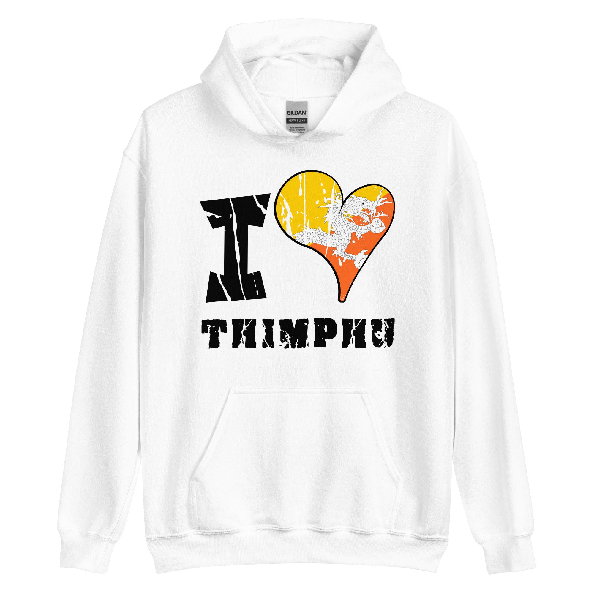 Unisex Hoodie - I Love Thimphu