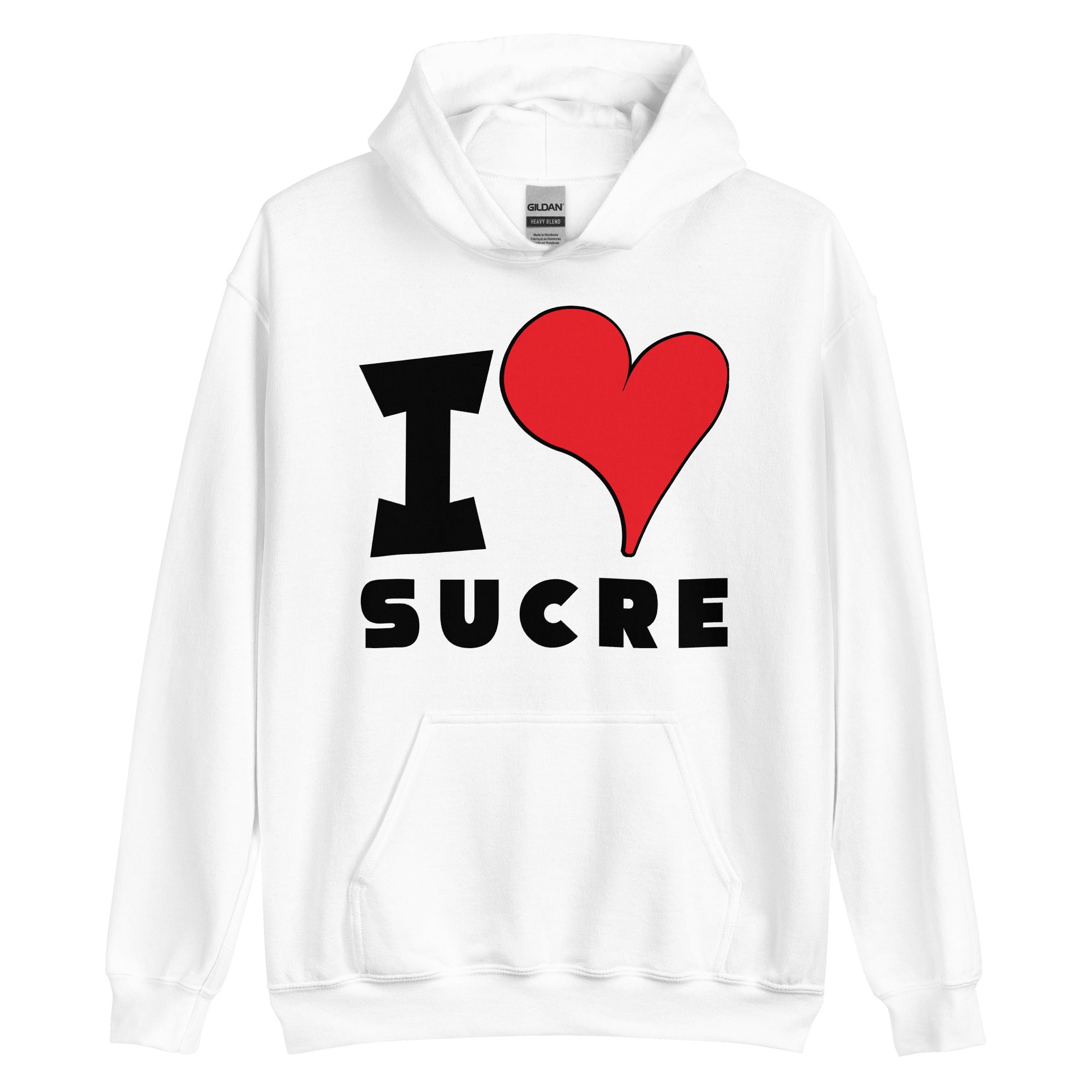 Unisex Hoodie - I Love Sucre Red