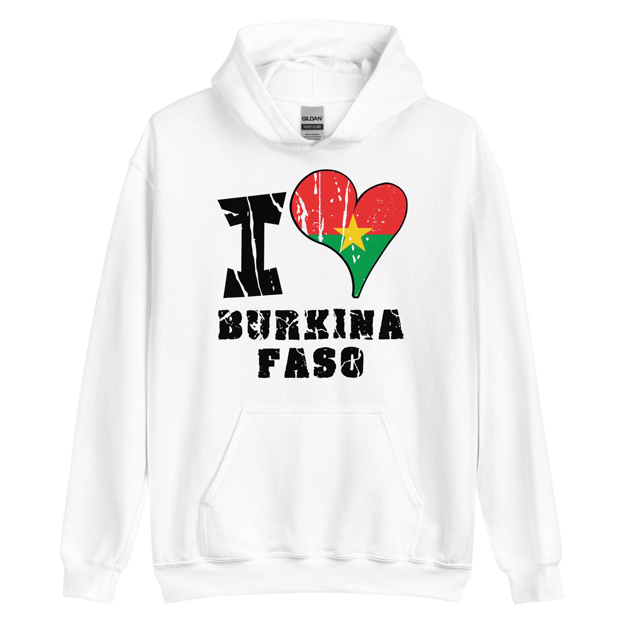 Unisex Hoodie - I Love Burkina Faso