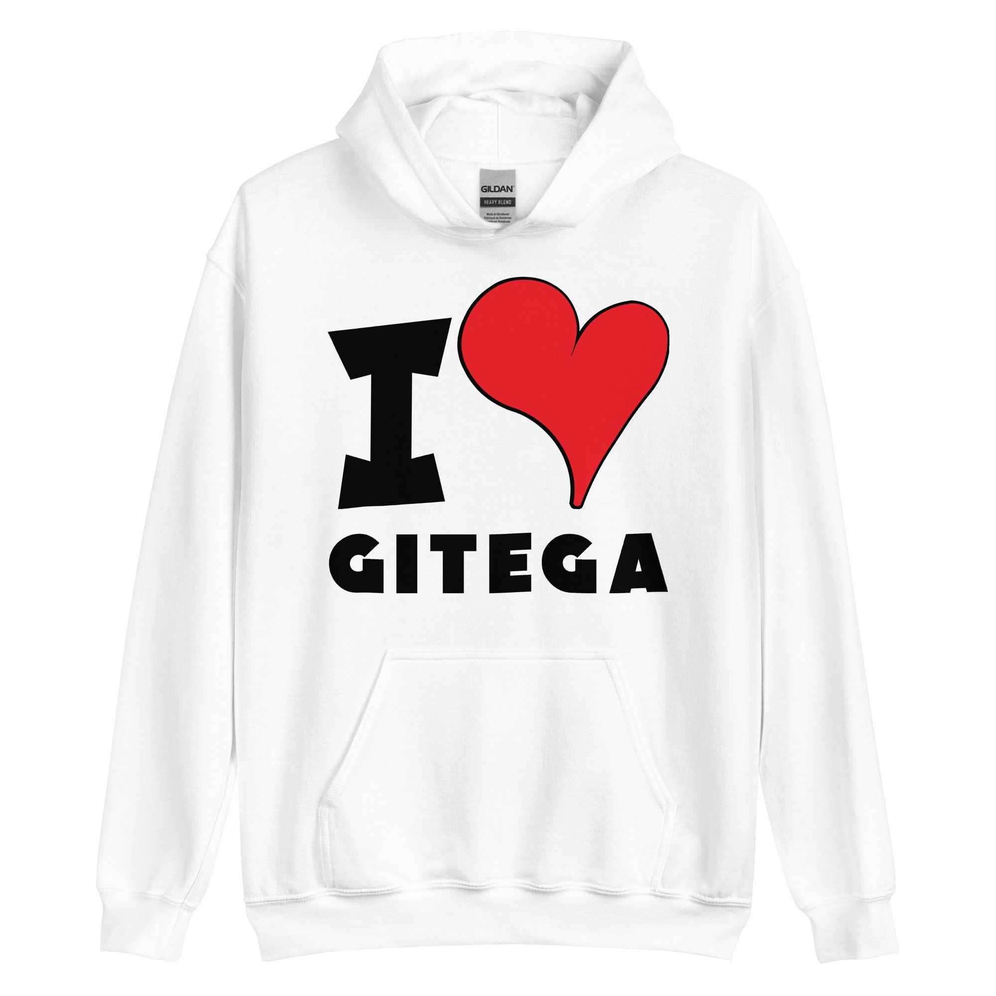 Unisex Hoodie - I Love Gitega Red