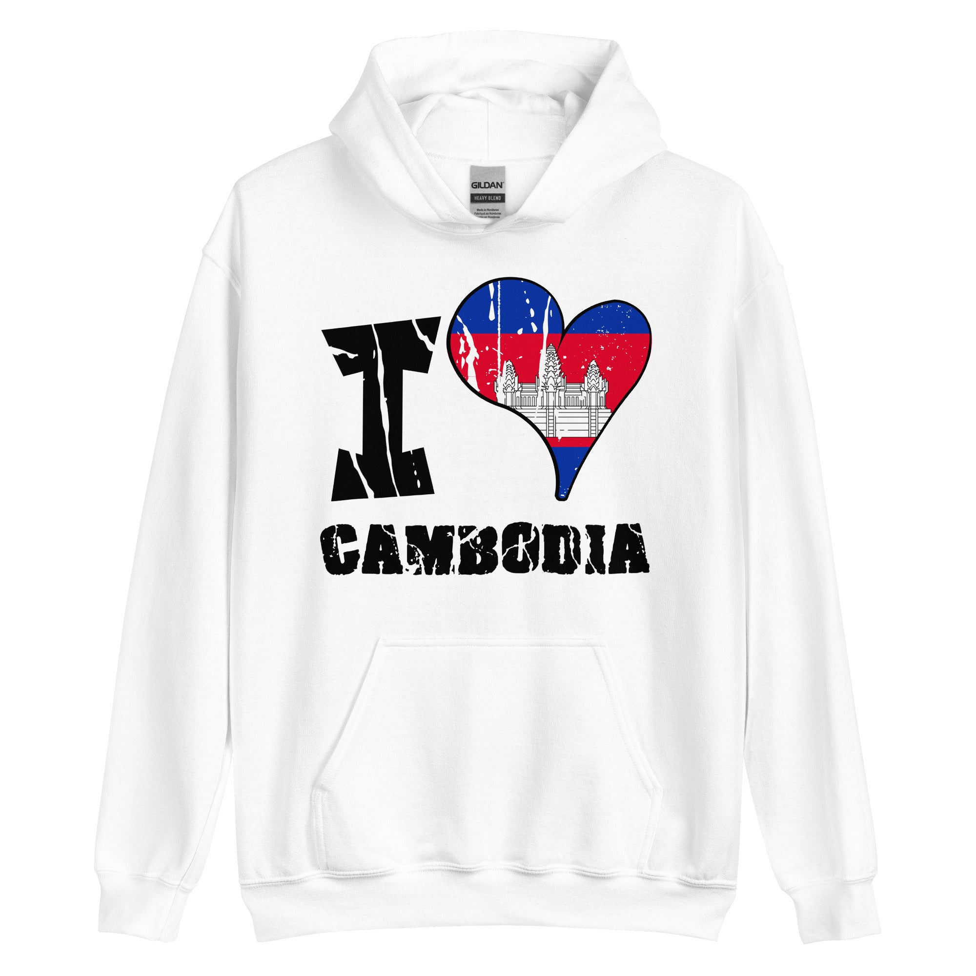 Unisex Hoodie - I Love Cambodia