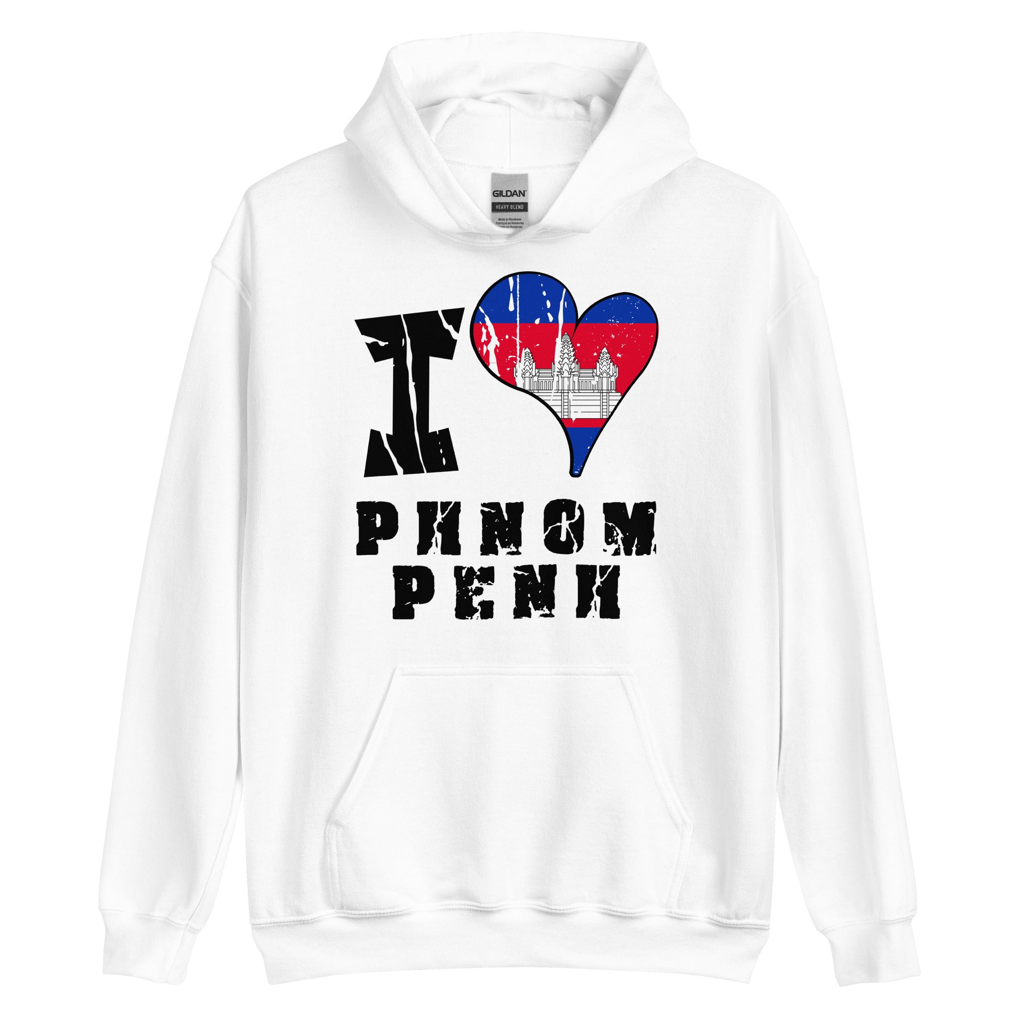 Unisex Hoodie - I Love Phnom Penh