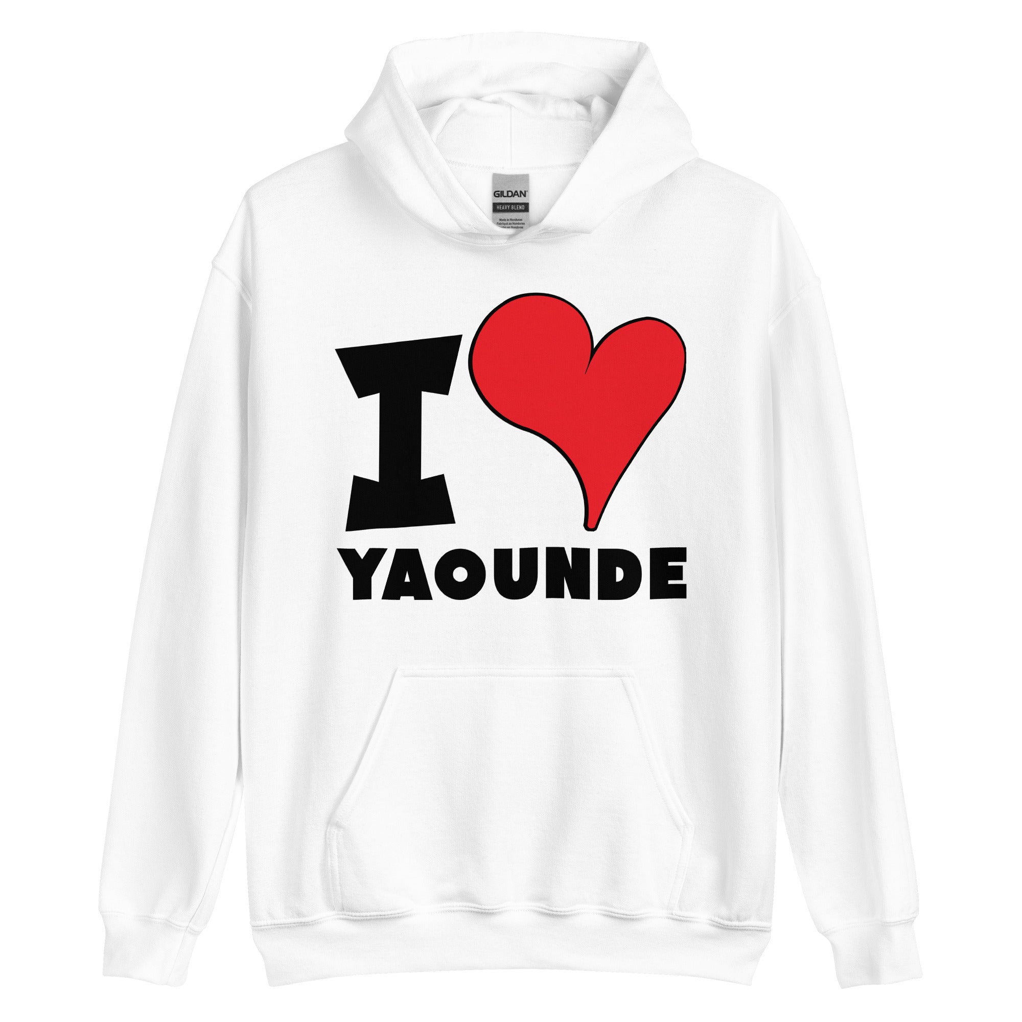 Unisex Hoodie - I Love Yaoundé Red