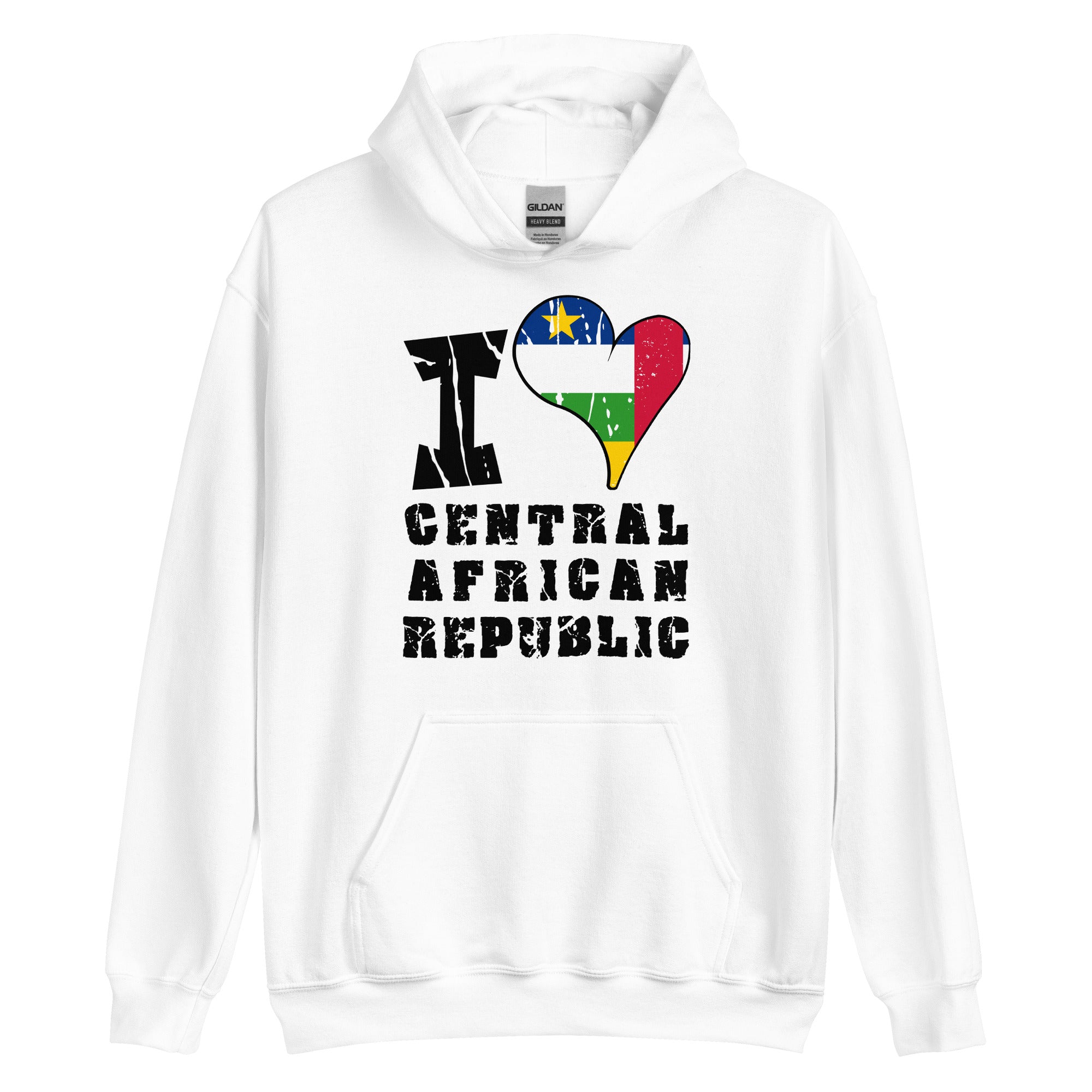 Unisex Hoodie - I Love Central African Republic