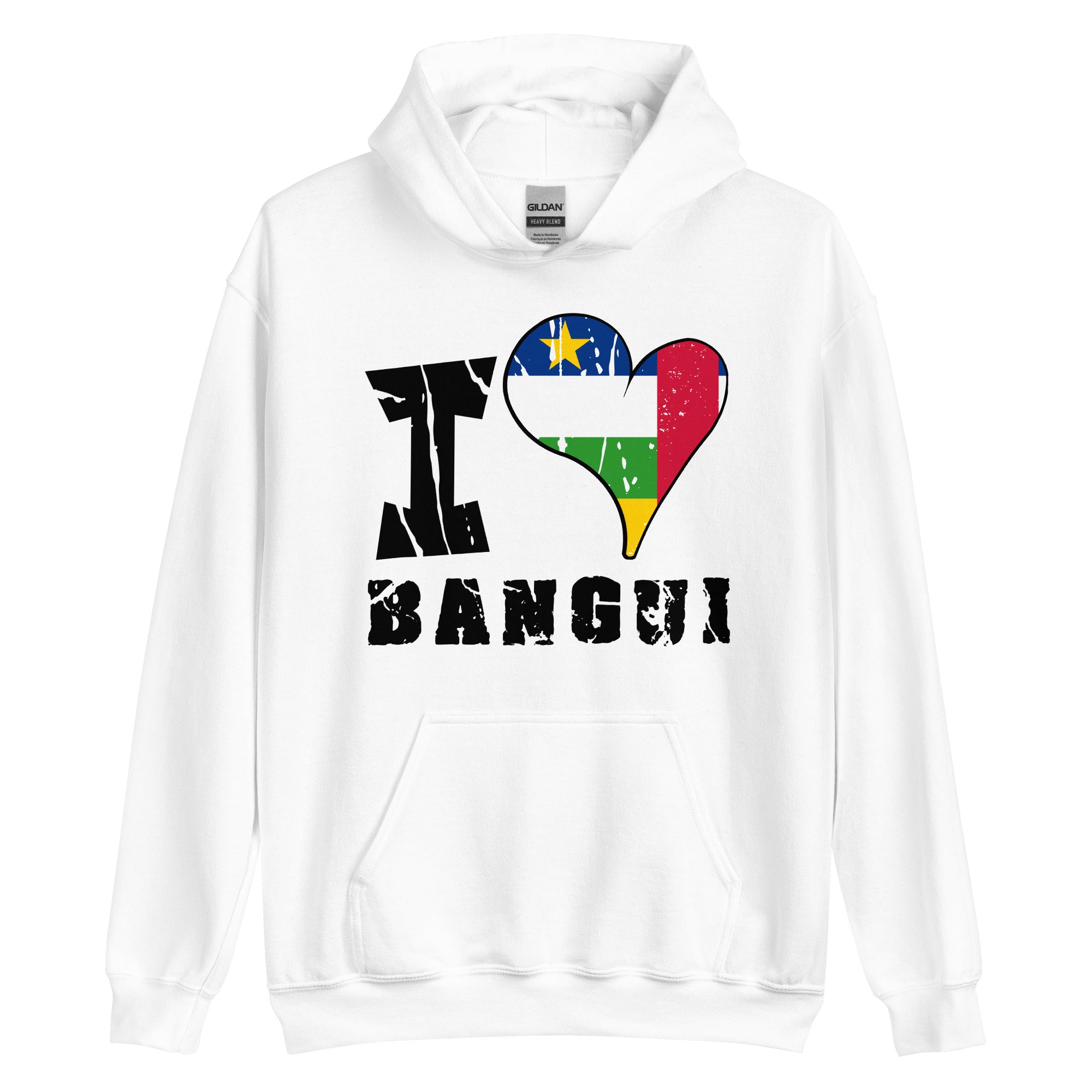 Unisex Hoodie - I Love Bangui