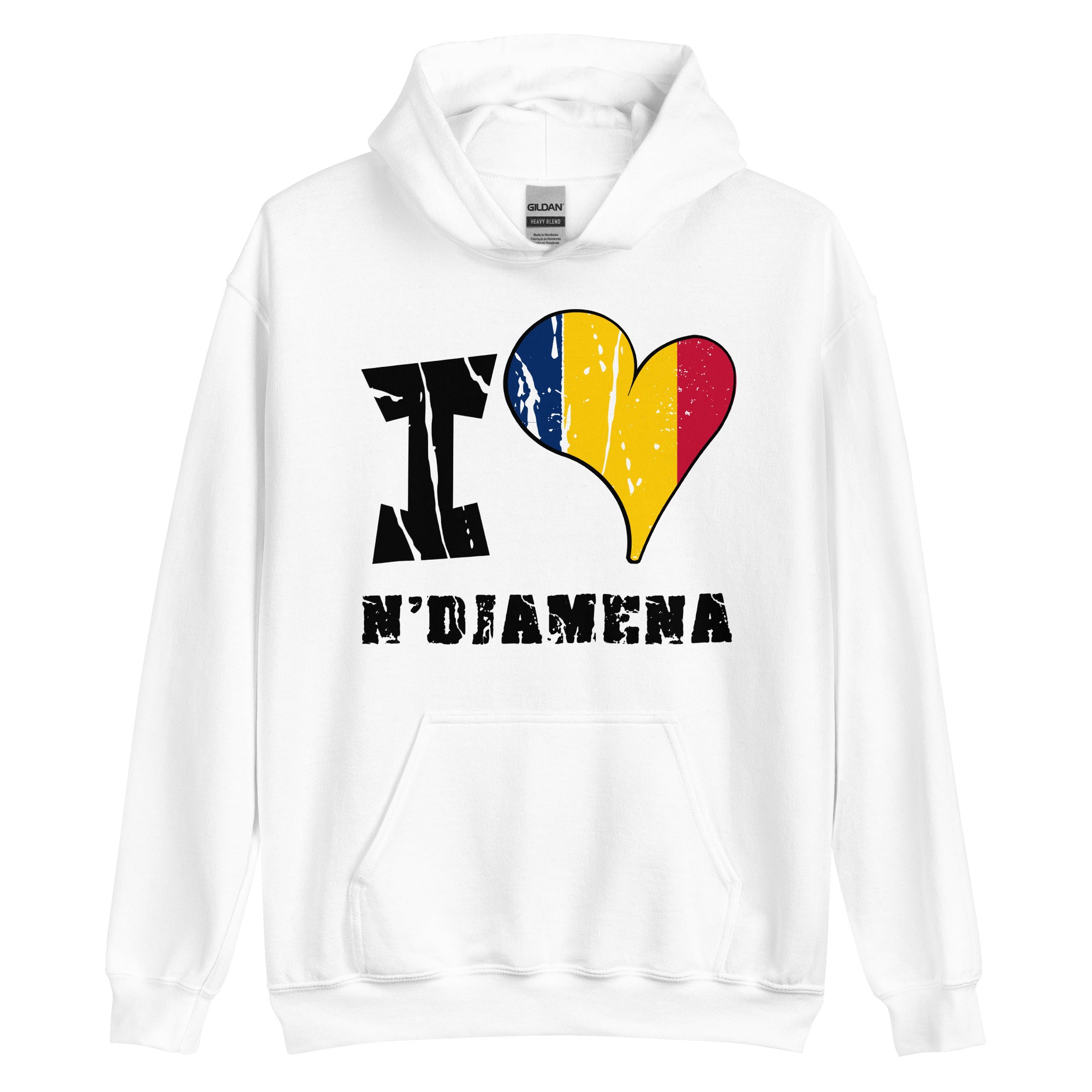 Unisex Hoodie - I Love N'Djamena