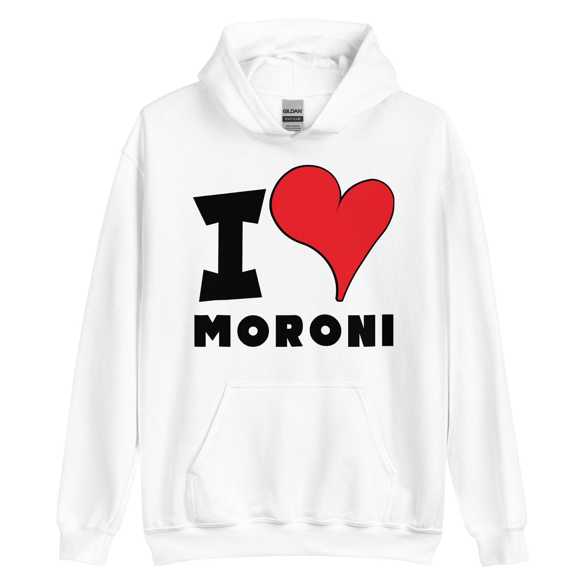 Unisex Hoodie - I Love Moroni Red