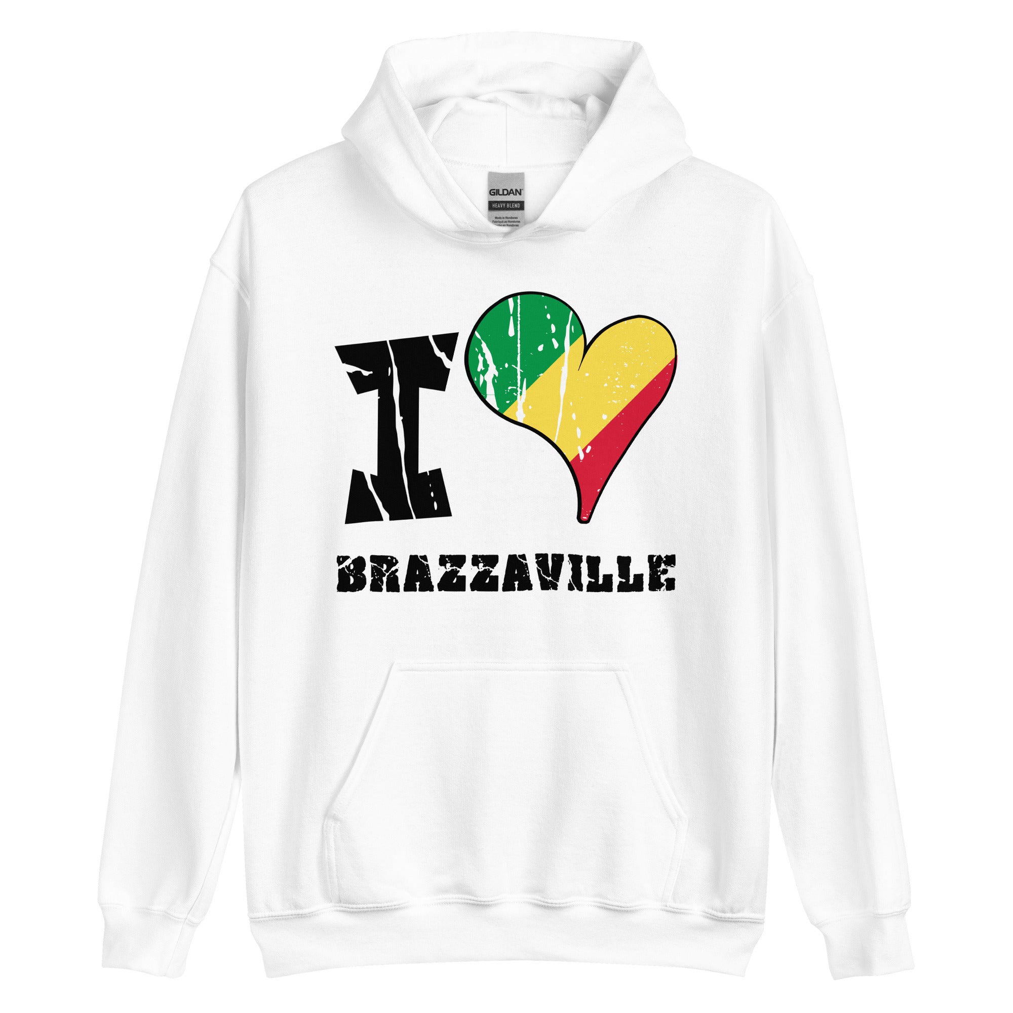 Unisex Hoodie - I Love Brazzaville